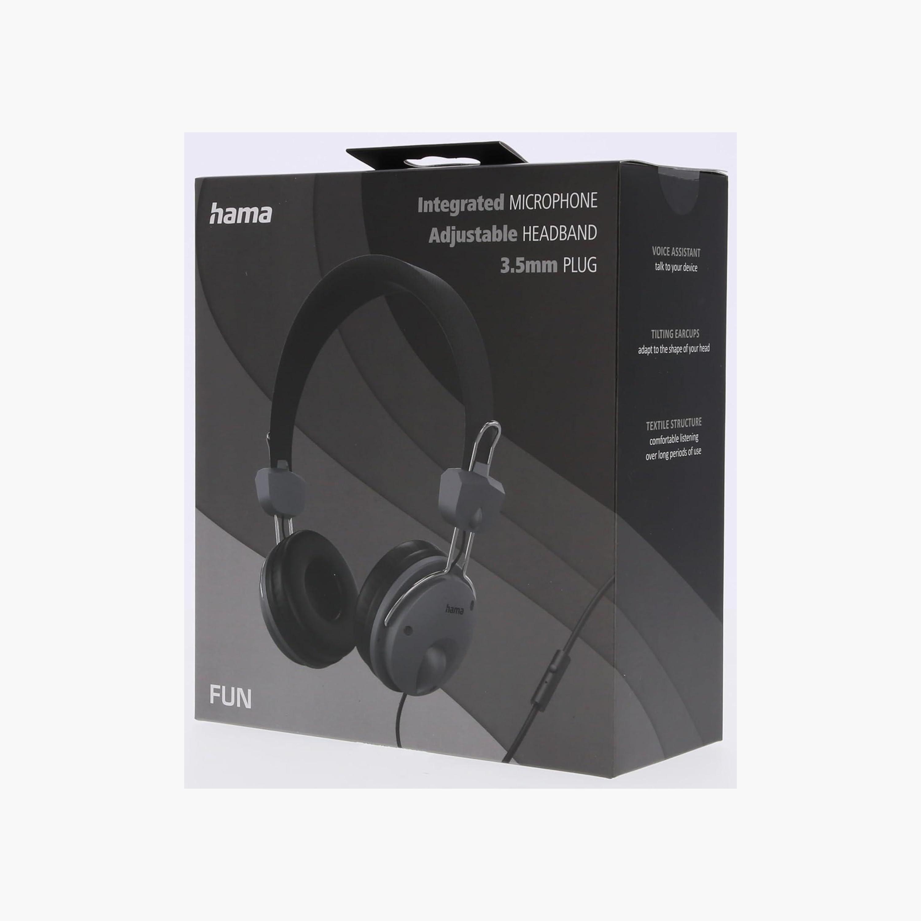Hama One Size Fun Hi-Fi On-Ear Corded Headphones Black | 184145-electronics-headphonesandearphones-image-5