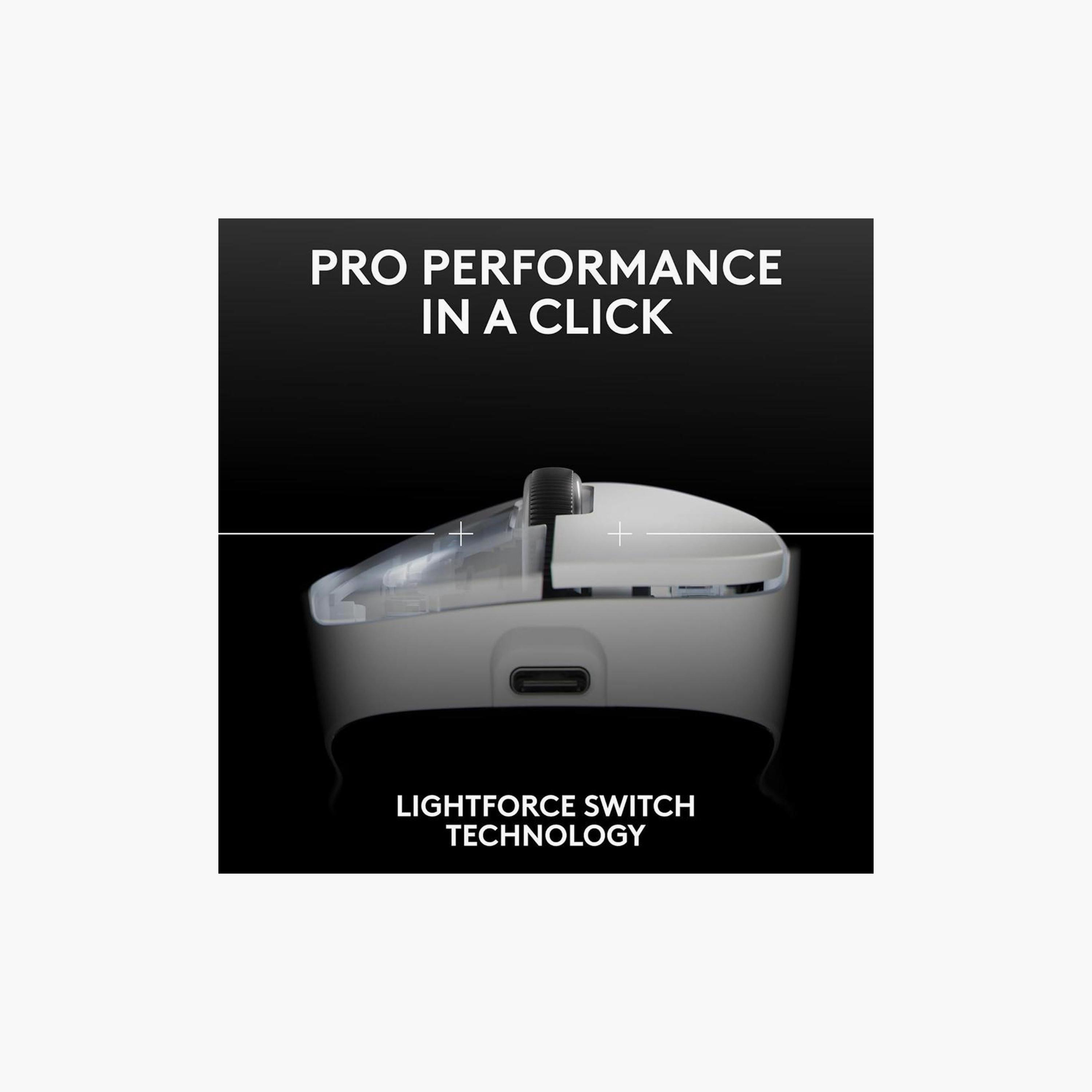 فأرة ألعاب لاسلكية لوجيتك جي برو إكس سوبر لايت 2 دكس لايت سبيد أبيض | 910-007366-electronics-accessories-computeraccesories-image-4