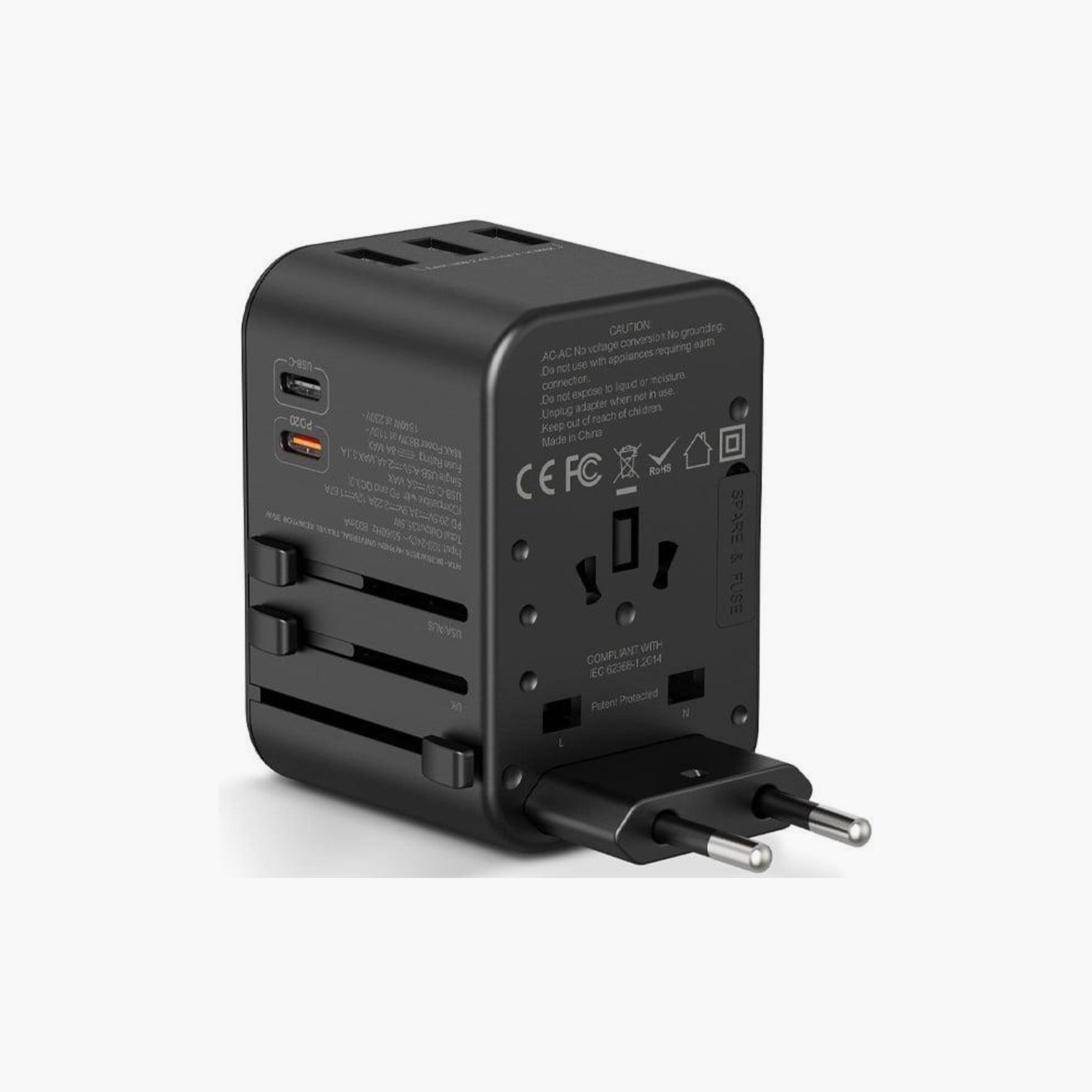 محول سفر عالمي هايفن 35 واط أسود | HTA-BK35W3516-electronics-accessories-mobileaccesories-image-3