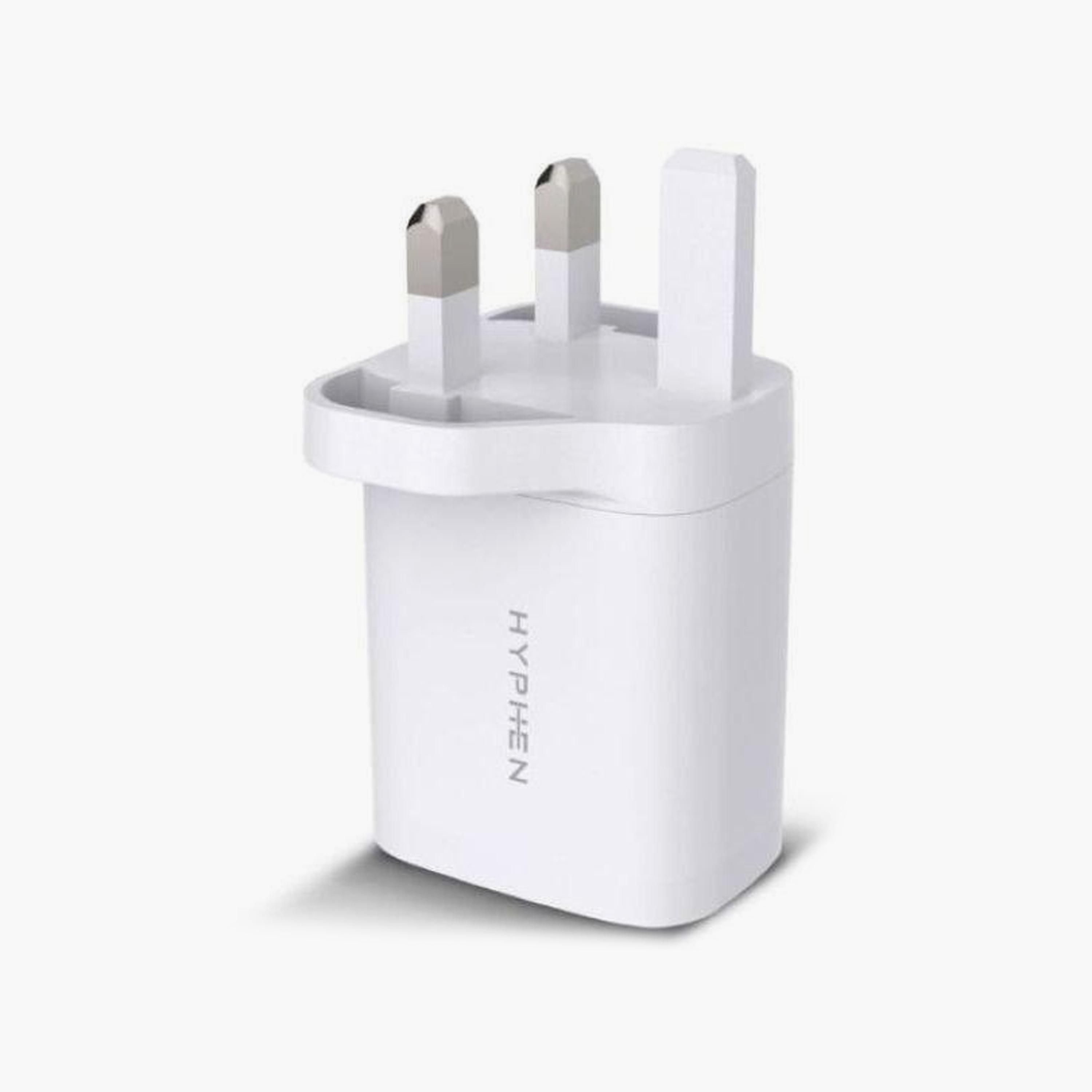 شاحن جداري بمنفذين بي دي هايفن 20 واط أبيض | HPA-D20UKW0485-electronics-accessories-mobileaccesories-image-3