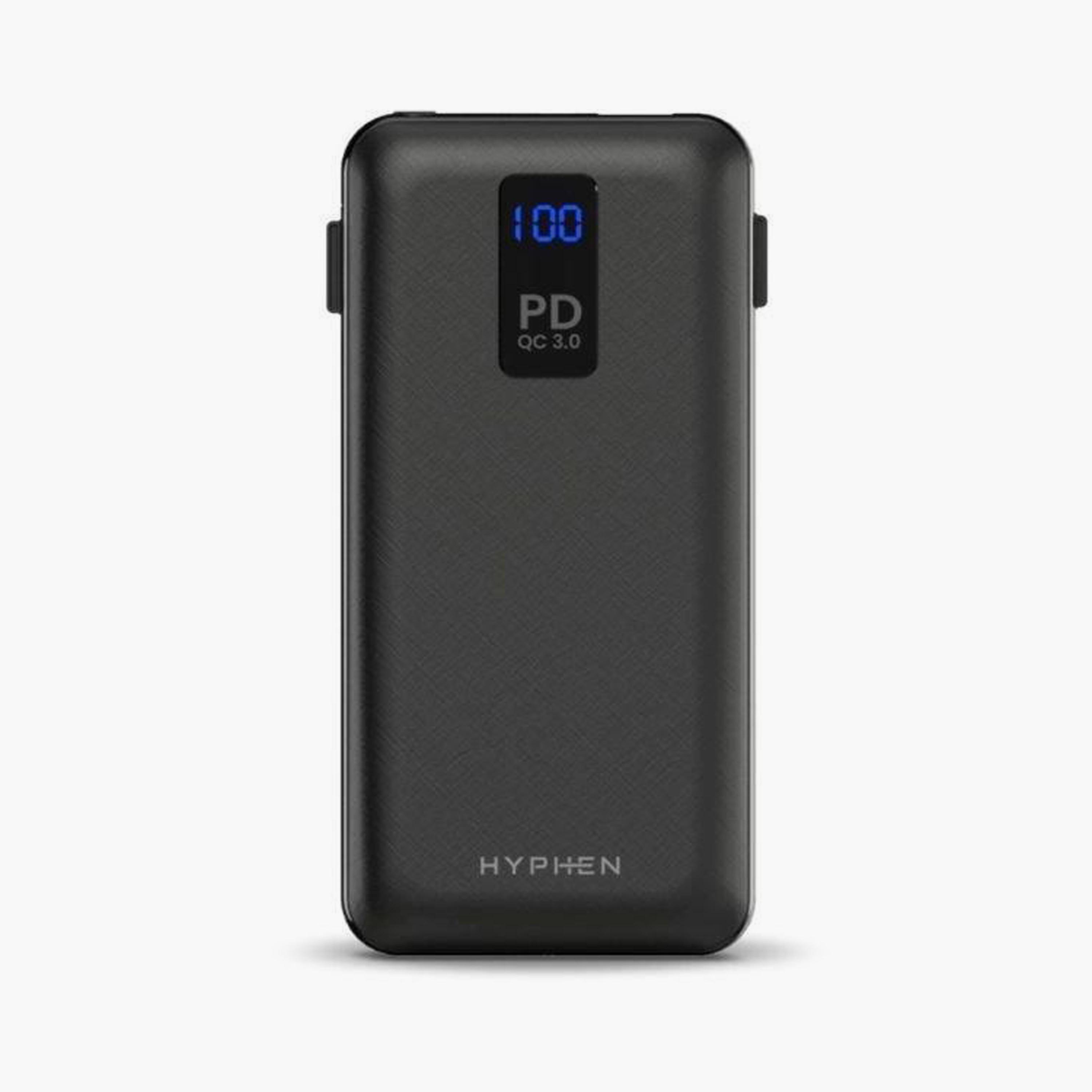 باور بانك سلسلة إكس بي دي هايفن 20000 مللي أمبير أسود | HPB-20BLKTC7900-electronics-accessories-mobileaccesories-image-1