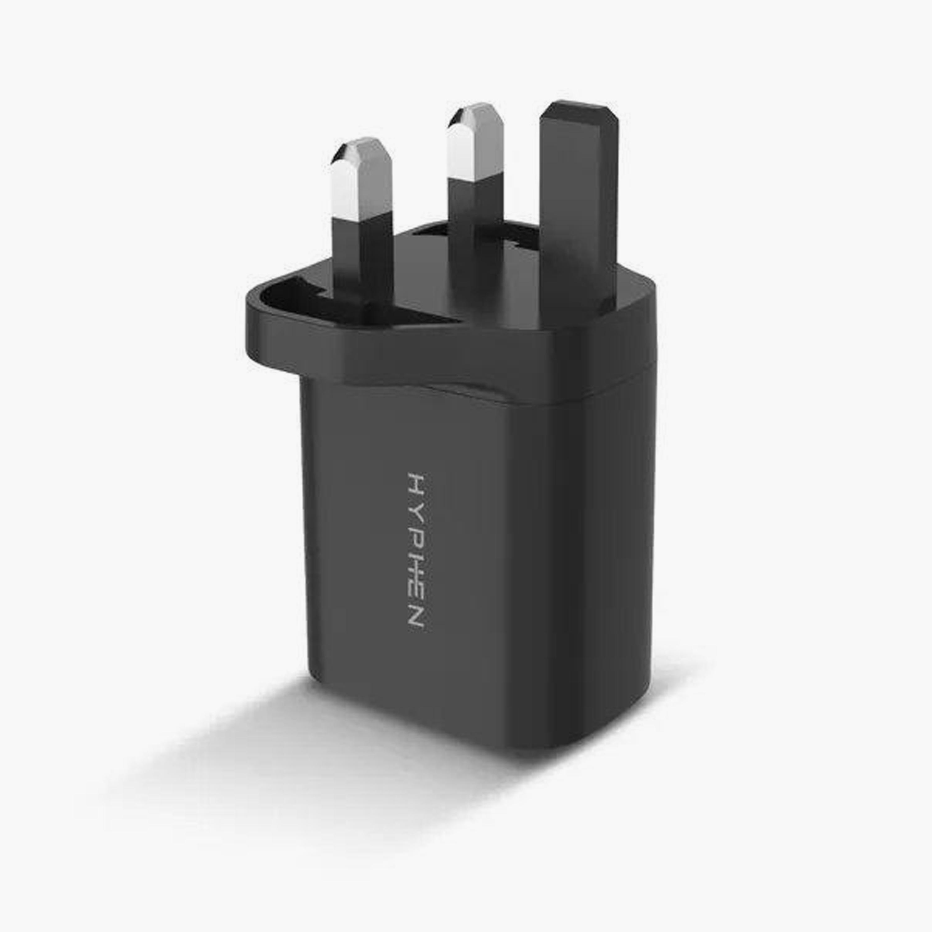 Hyphen 20W Dual Plug and Port PD Adaptor Black | HPA-D20UKB0478-electronics-accessories-mobileaccesories-image-2