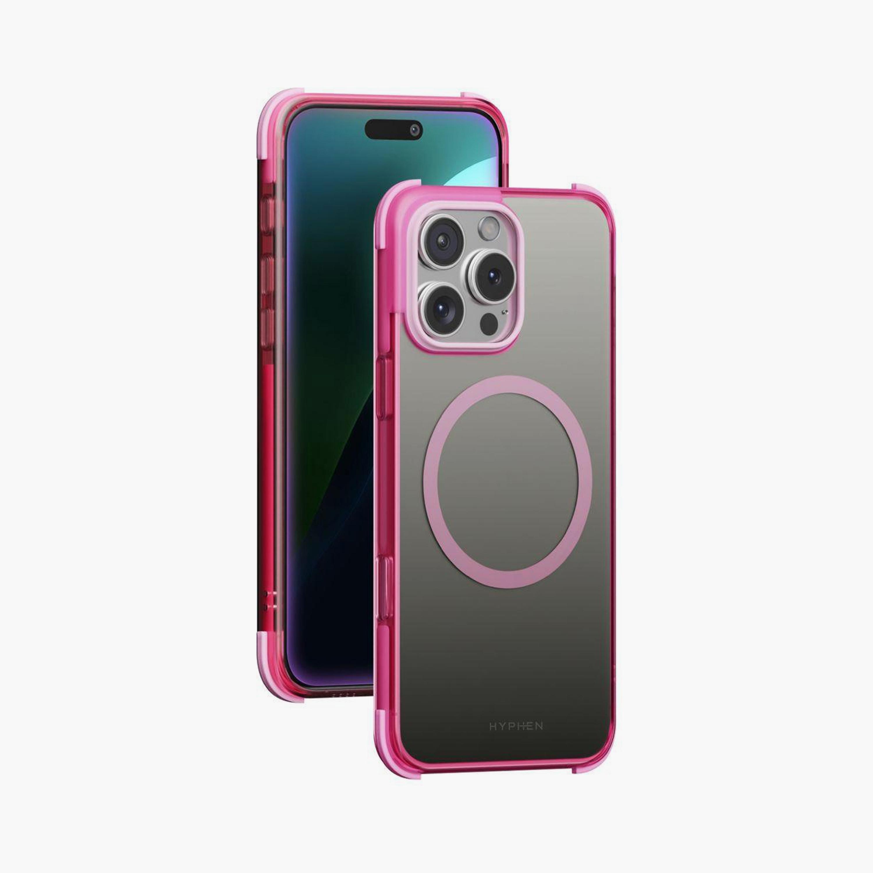 Hyphen Hues Bumper MagSafe Case for iPhone 16 Pro Pink | HPC-NPK16PR2639-electronics-accessories-mobileaccesories-image-1