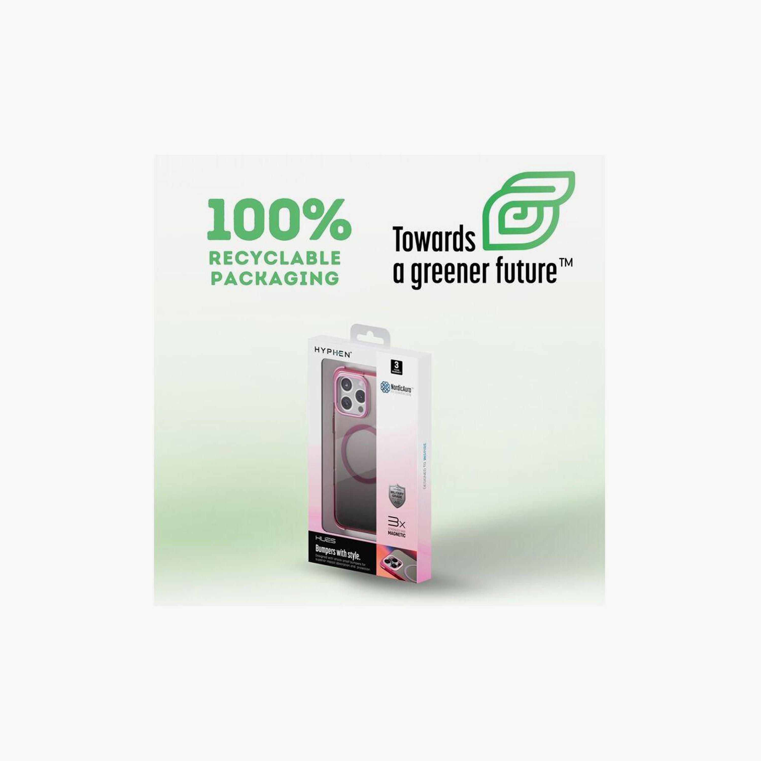 Hyphen Hues Bumper MagSafe Case for iPhone 16 Pro Pink | HPC-NPK16PR2639-electronics-accessories-mobileaccesories-image-3