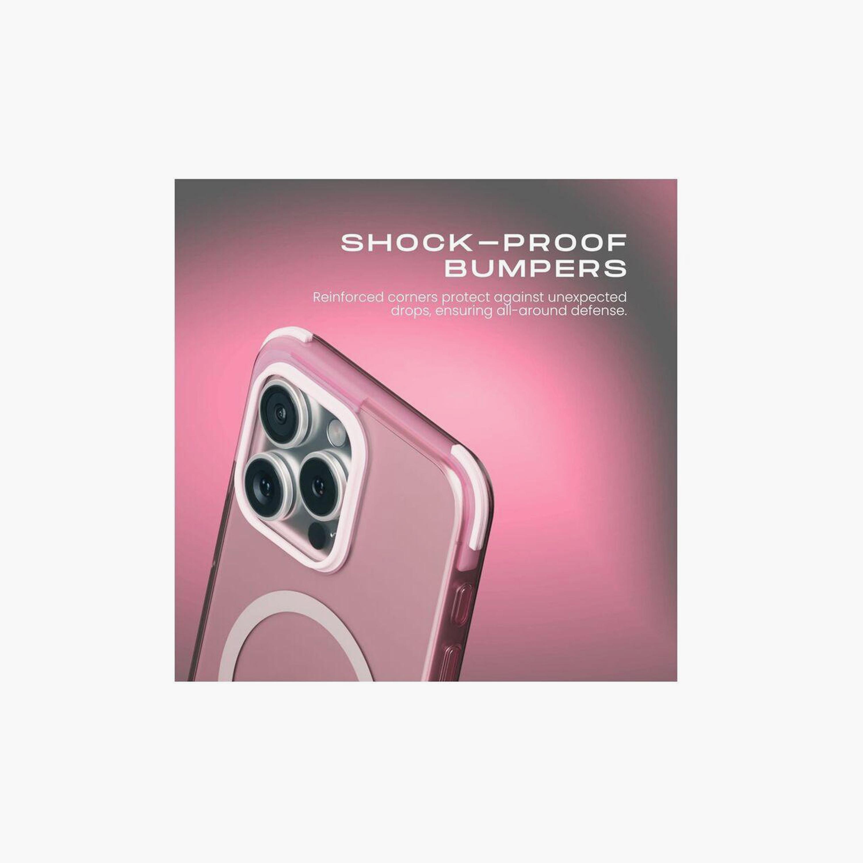 Hyphen Hues Bumper MagSafe Case for iPhone 16 Pro Pink | HPC-NPK16PR2639-electronics-accessories-mobileaccesories-image-4