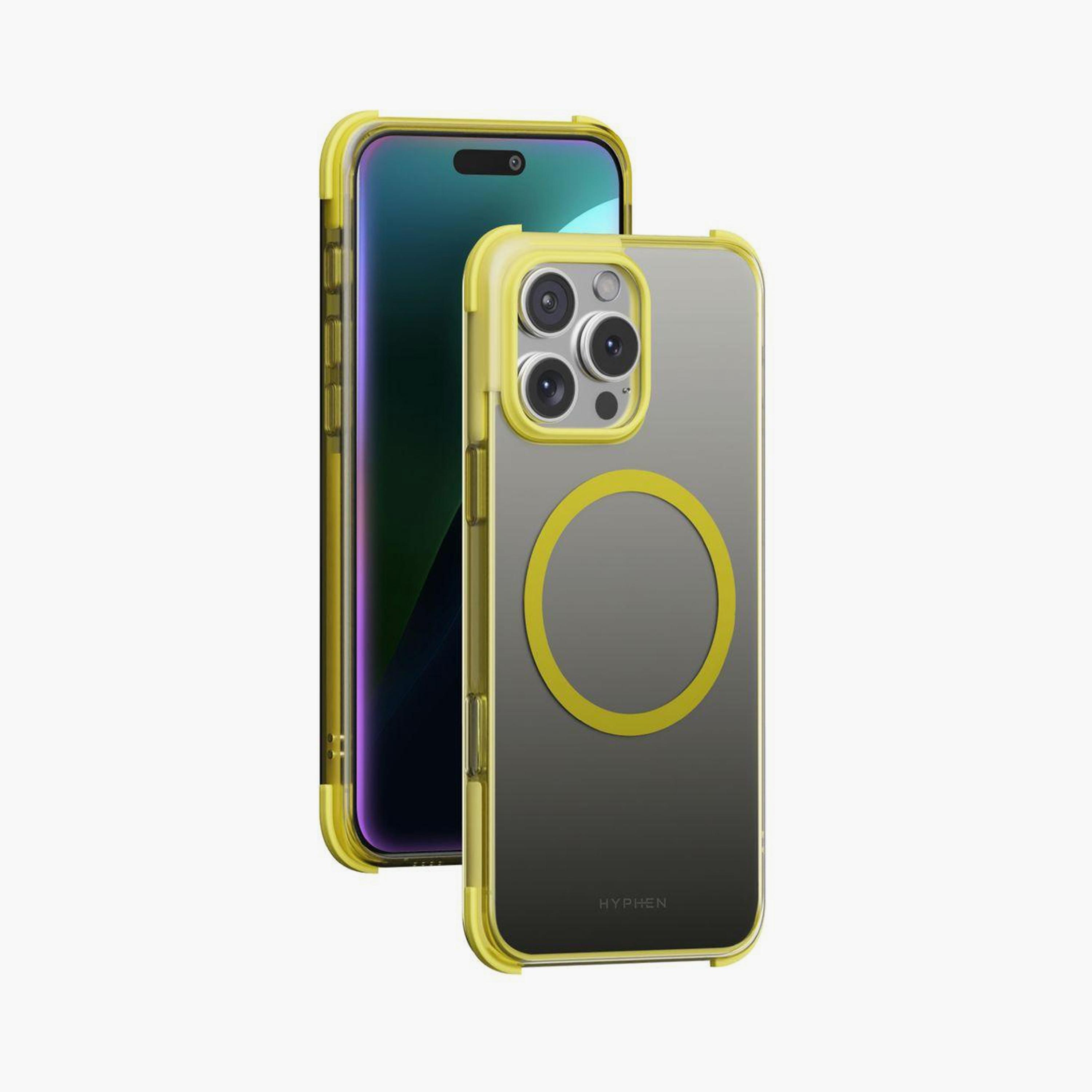 Hyphen Hues Bumper MagSafe Case for iPhone 16 Pro Max Yellow | HPC-NYL16PM2561-electronics-accessories-mobileaccesories-image-1