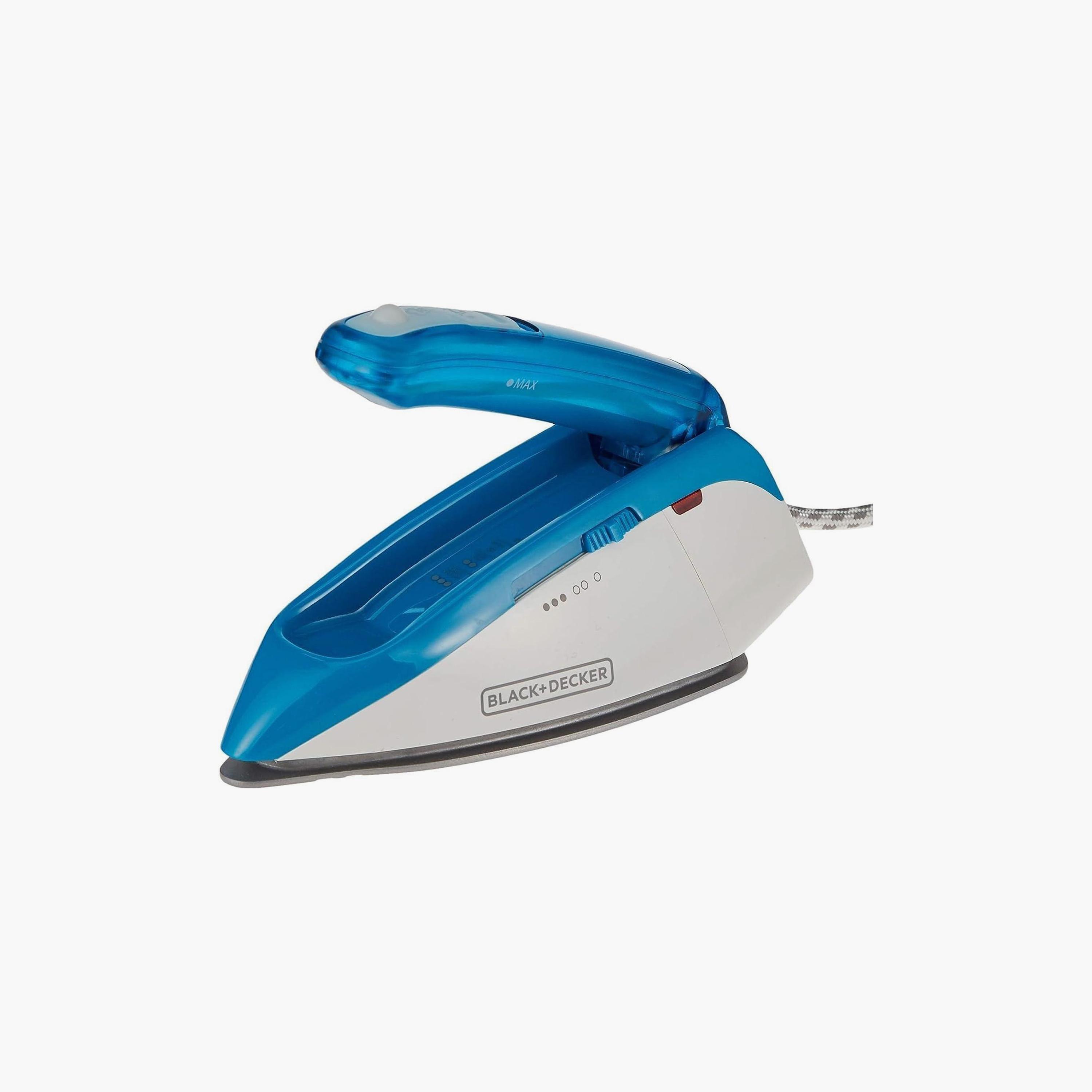 BLACK+DECKER 1085W Dual Voltage Travel Steam Iron Blue | TI250-B5-household-appliances-homeappliances-ironandsteamers-image-1