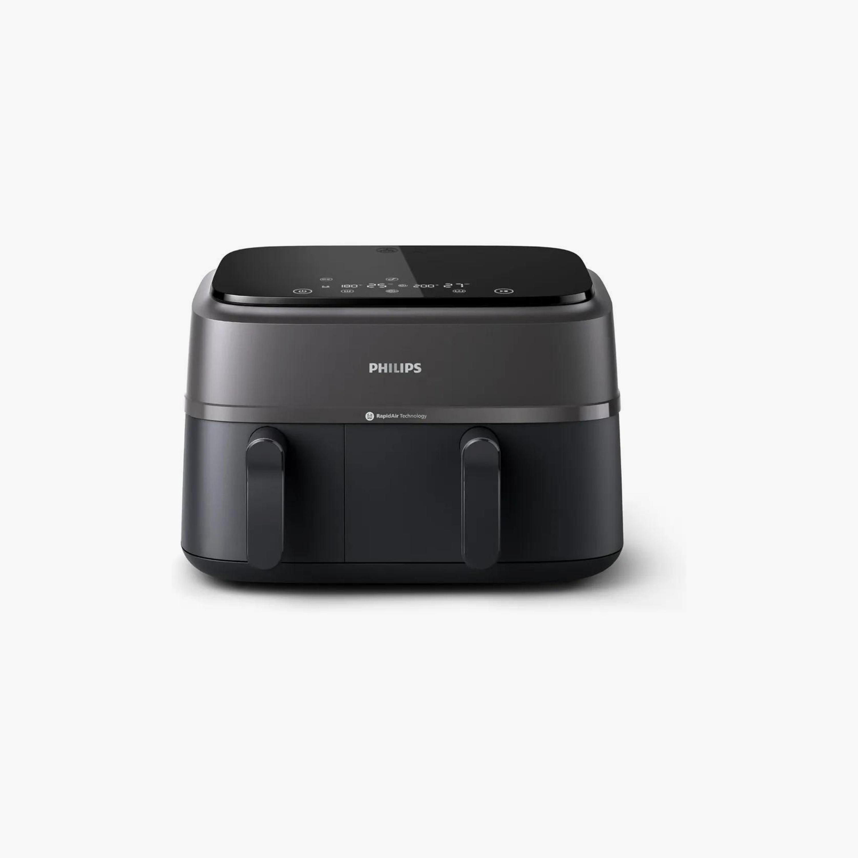 Philips Dual Basket Air Fryer 3000 Series | NA350/00-household-appliances-kitchenappliances-foodprocessors-image-1