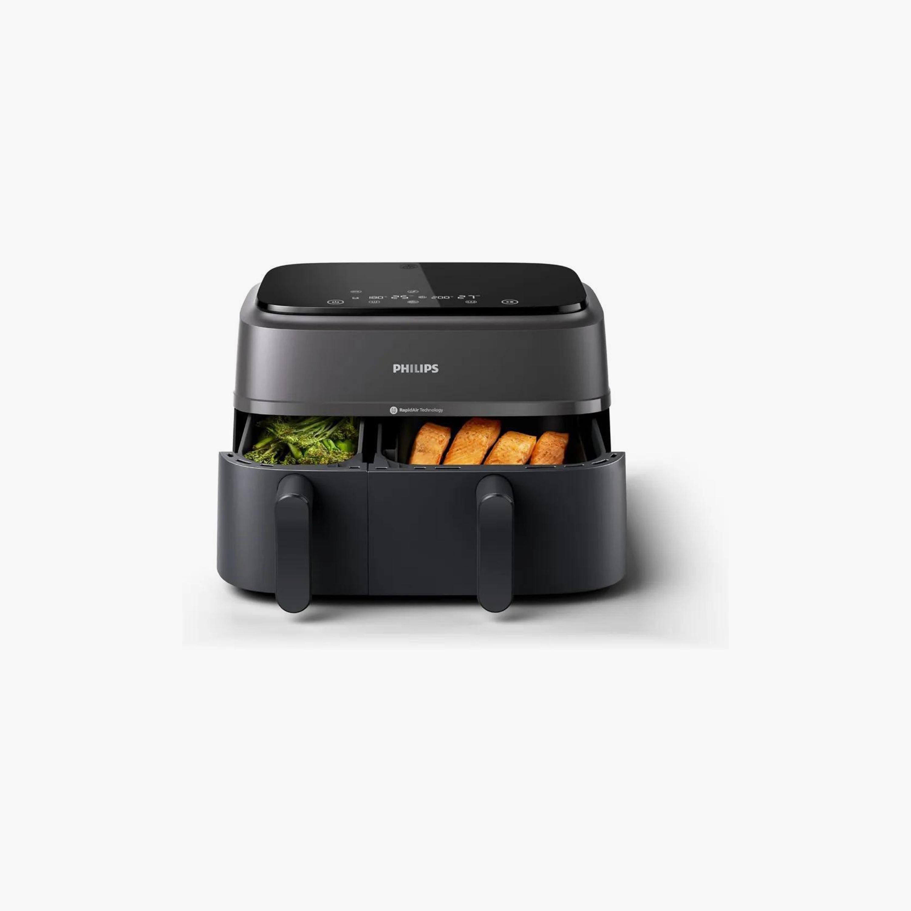 Philips Dual Basket Air Fryer 3000 Series | NA350/00-household-appliances-kitchenappliances-foodprocessors-image-2