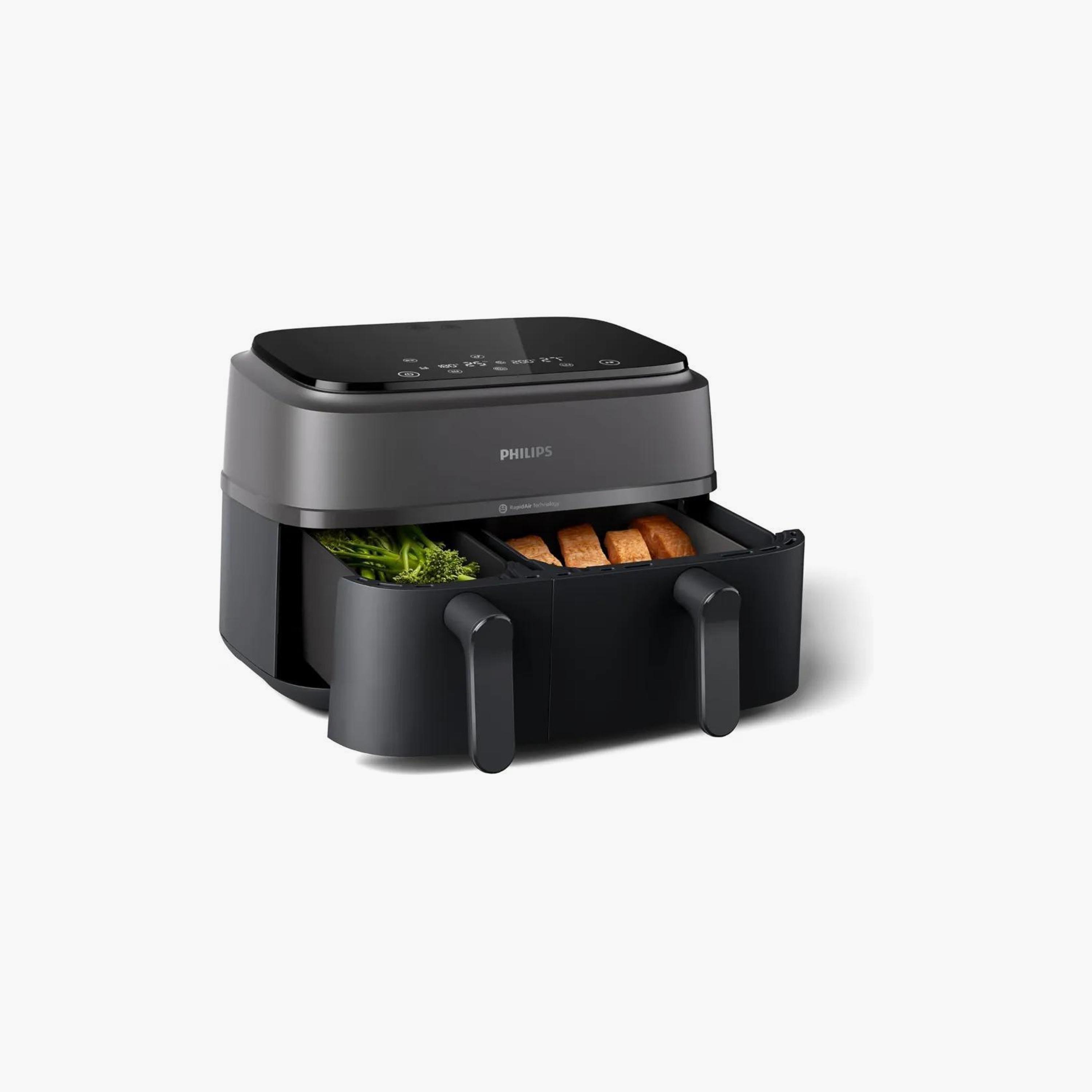 Philips Dual Basket Air Fryer 3000 Series | NA350/00-household-appliances-kitchenappliances-foodprocessors-image-3