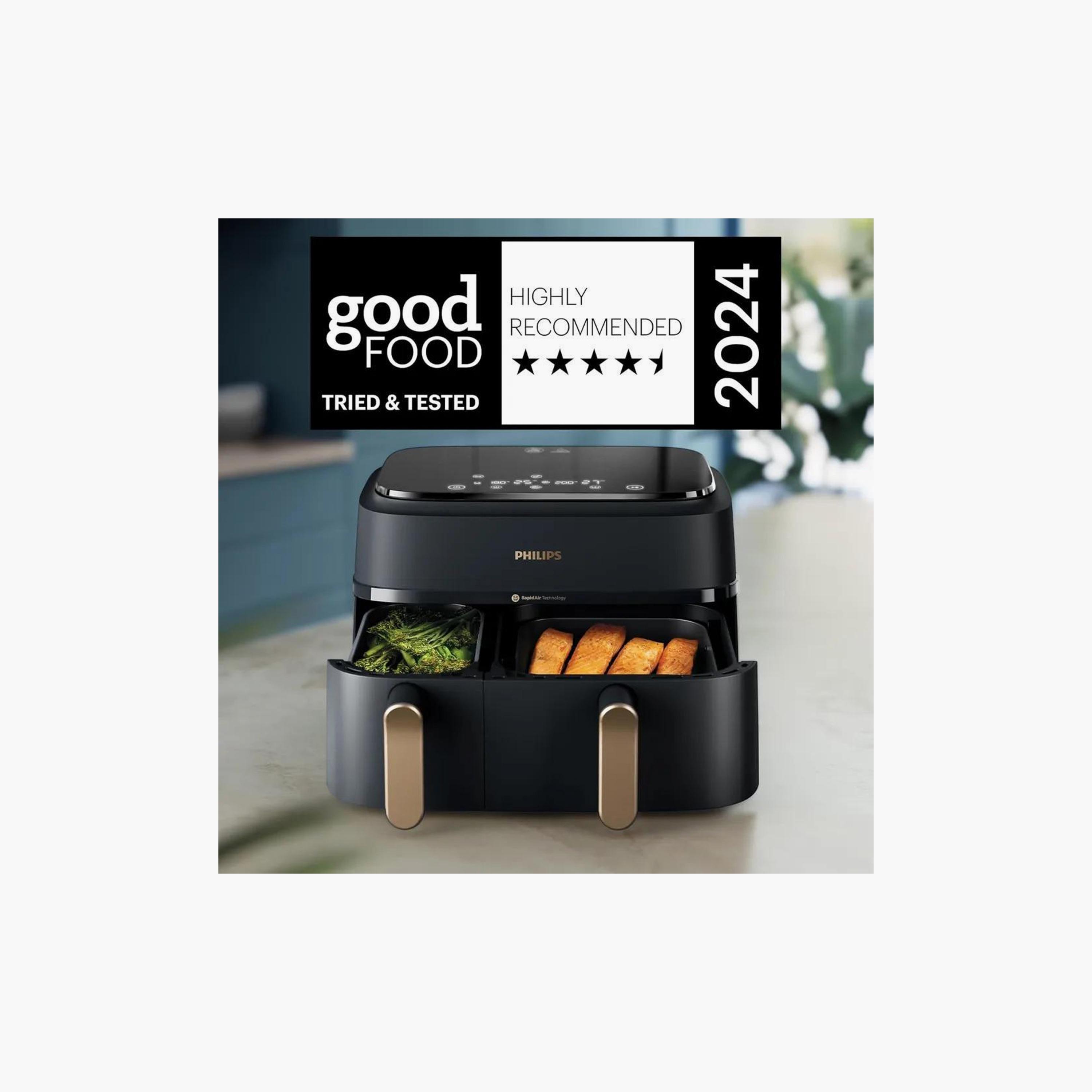 Philips Dual Basket Air Fryer 3000 Series | NA350/00-household-appliances-kitchenappliances-foodprocessors-image-6