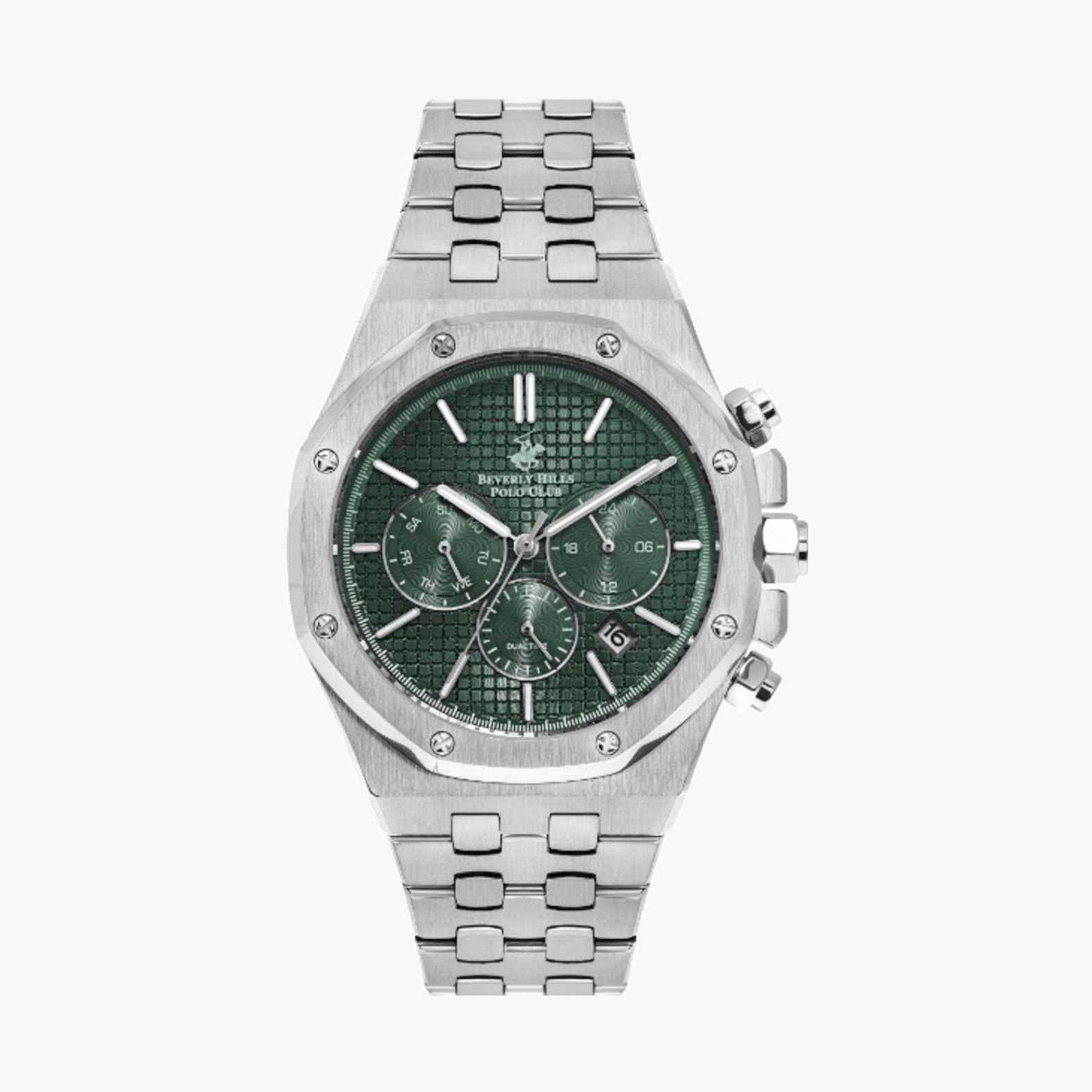 بيفرلي هيلز بولو كلوب- ساعة رجالية كرونوغراف معدنية لون فضي  42مم | BP3051X.370-men-watchesandjewellery-watches-image-1