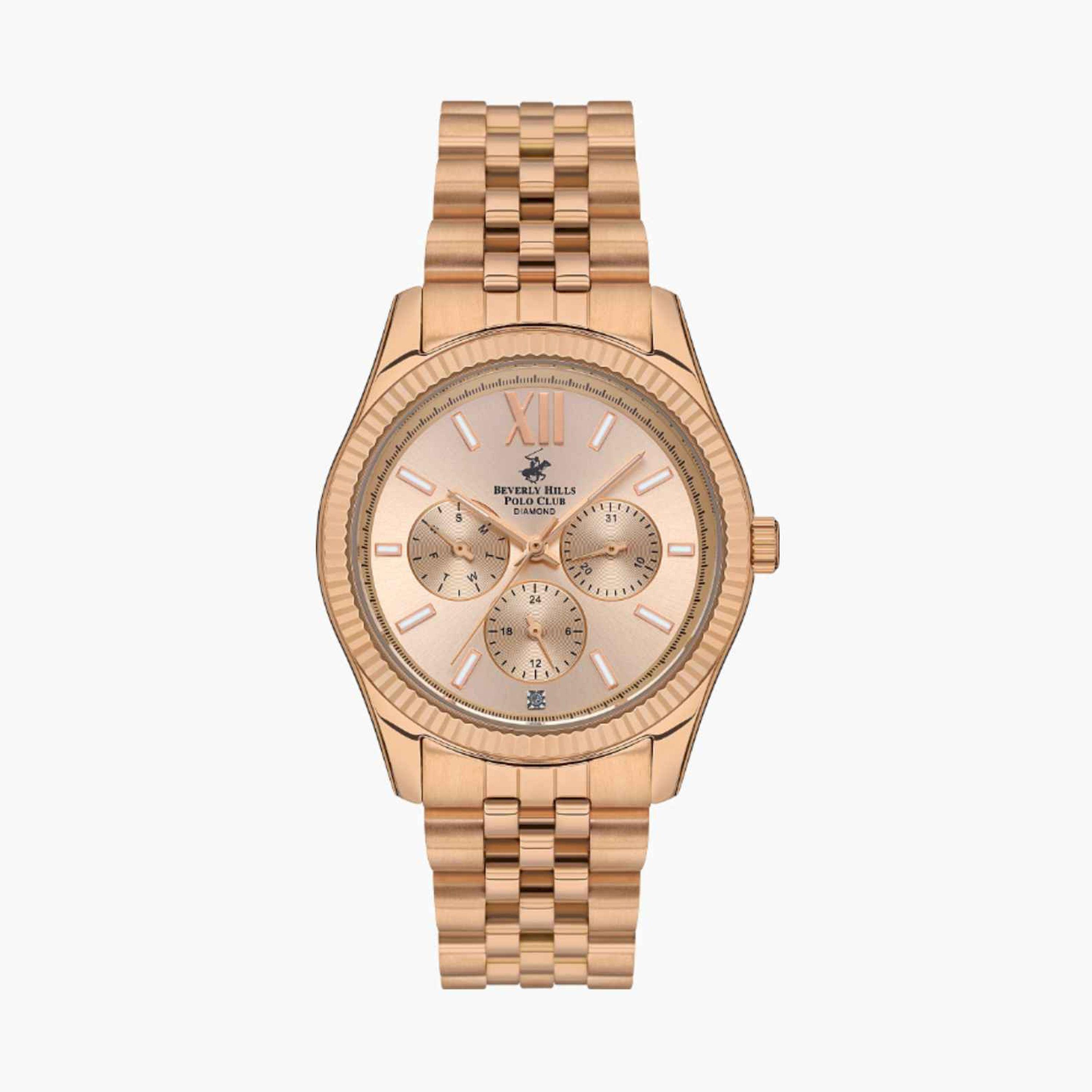 بيفرلي هيلز بولو كلوب- ساعة نسائية كرونوغراف معدنية لون ذهبي  45مم | BP3082C.410-women-watchesandjewellery-watches-image-1