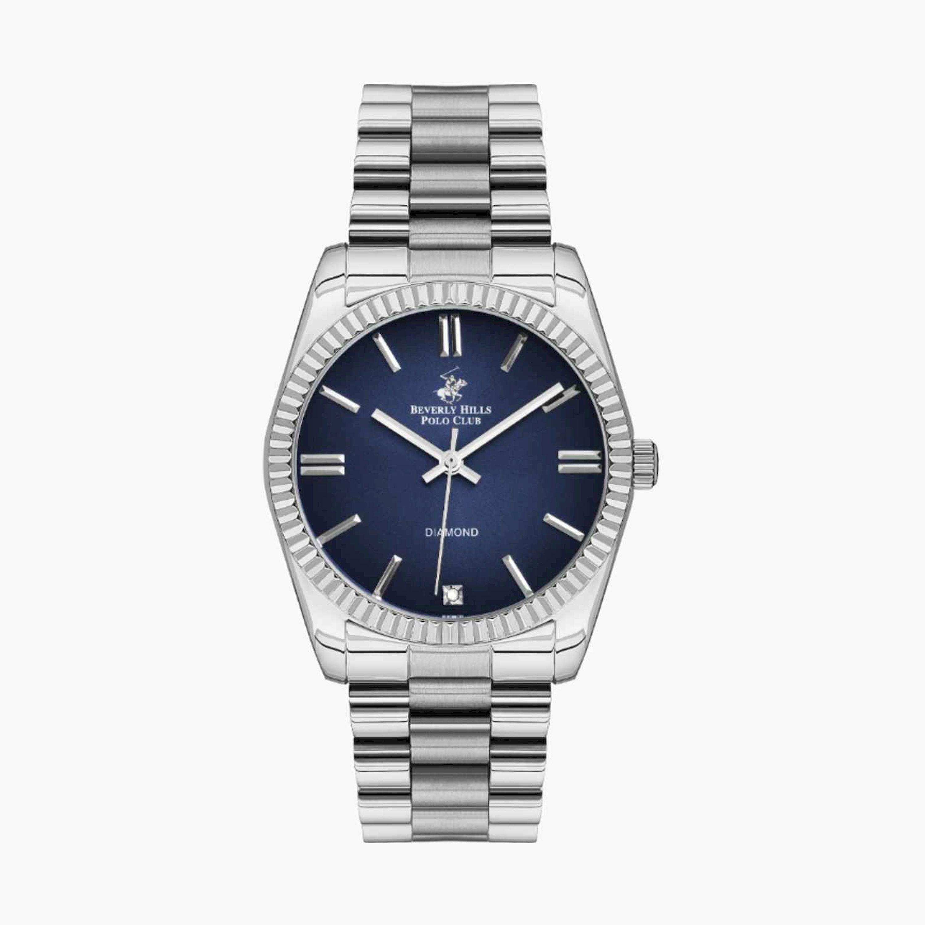 بيفرلي هيلز بولو كلوب- ساعة رجالية تناظرية معدنية لون فضي  36مم | BP3172C.390-men-watchesandjewellery-watches-image-1