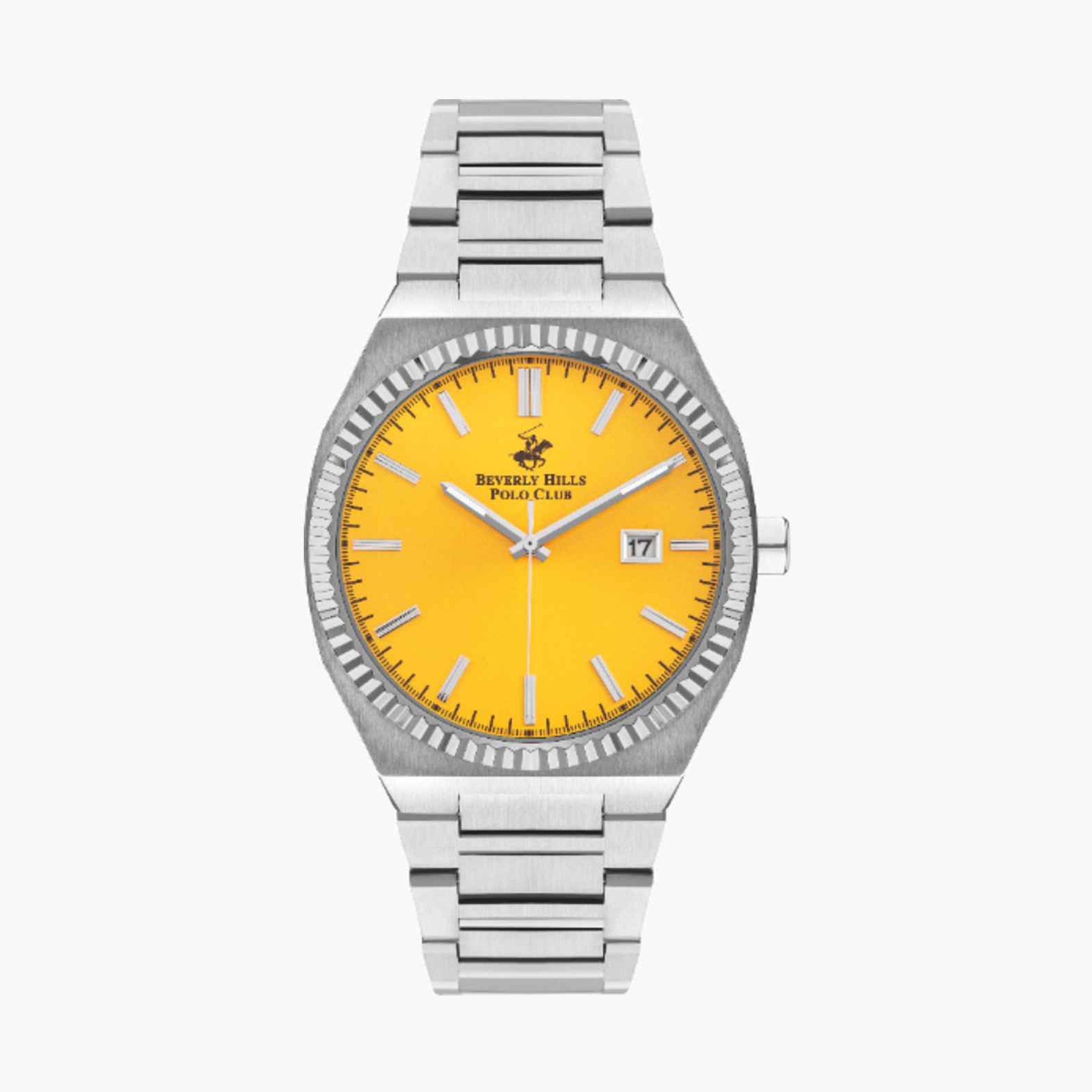 بيفرلي هيلز بولو كلوب- ساعة رجالية تناظرية معدنية لون فضي  43مم | BP3405X.080-men-watchesandjewellery-watches-image-1