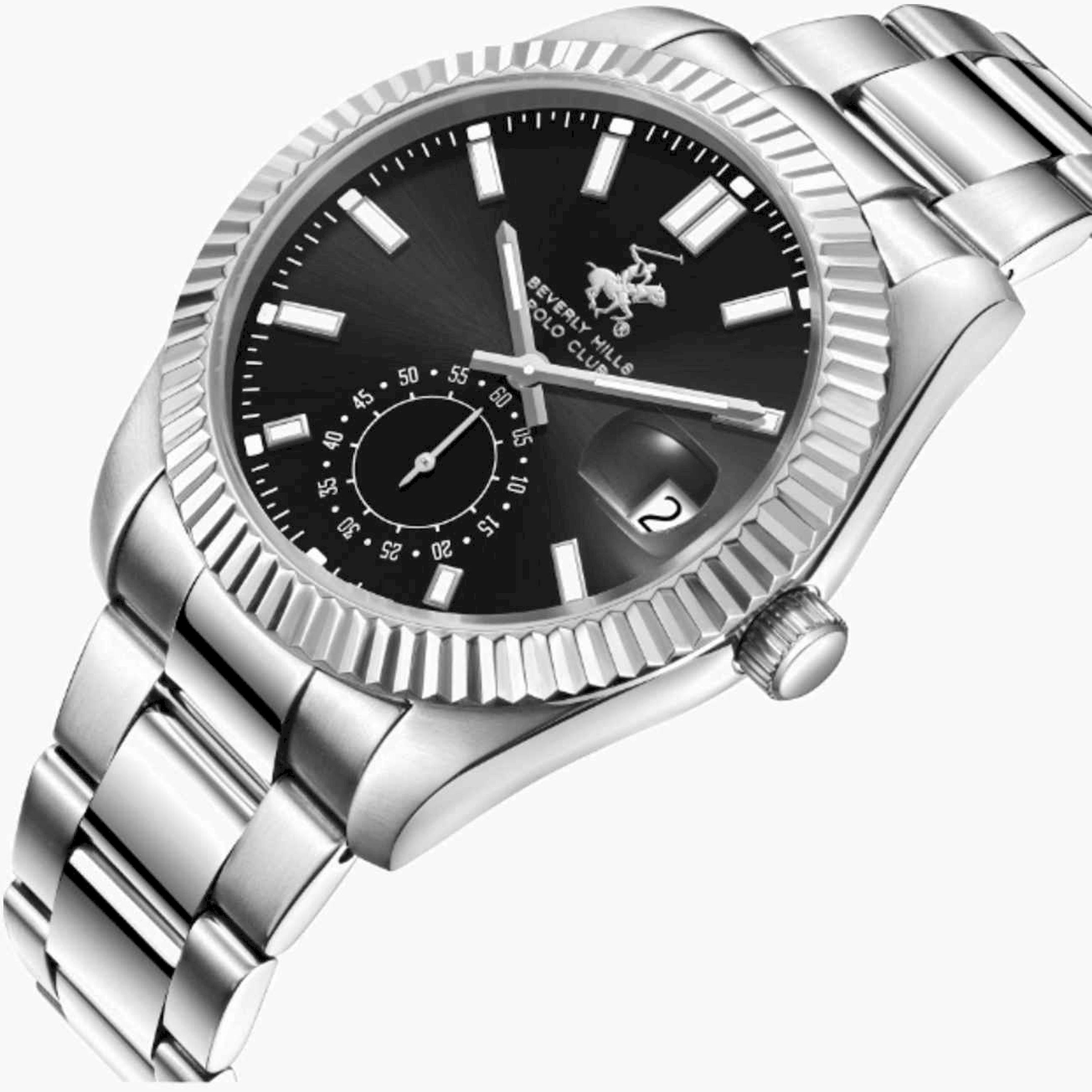 بيفرلي هيلز بولو كلوب- ساعة رجالية كرونوغراف معدنية لون فضي  42مم | BP3652X.350-men-watchesandjewellery-watches-image-2