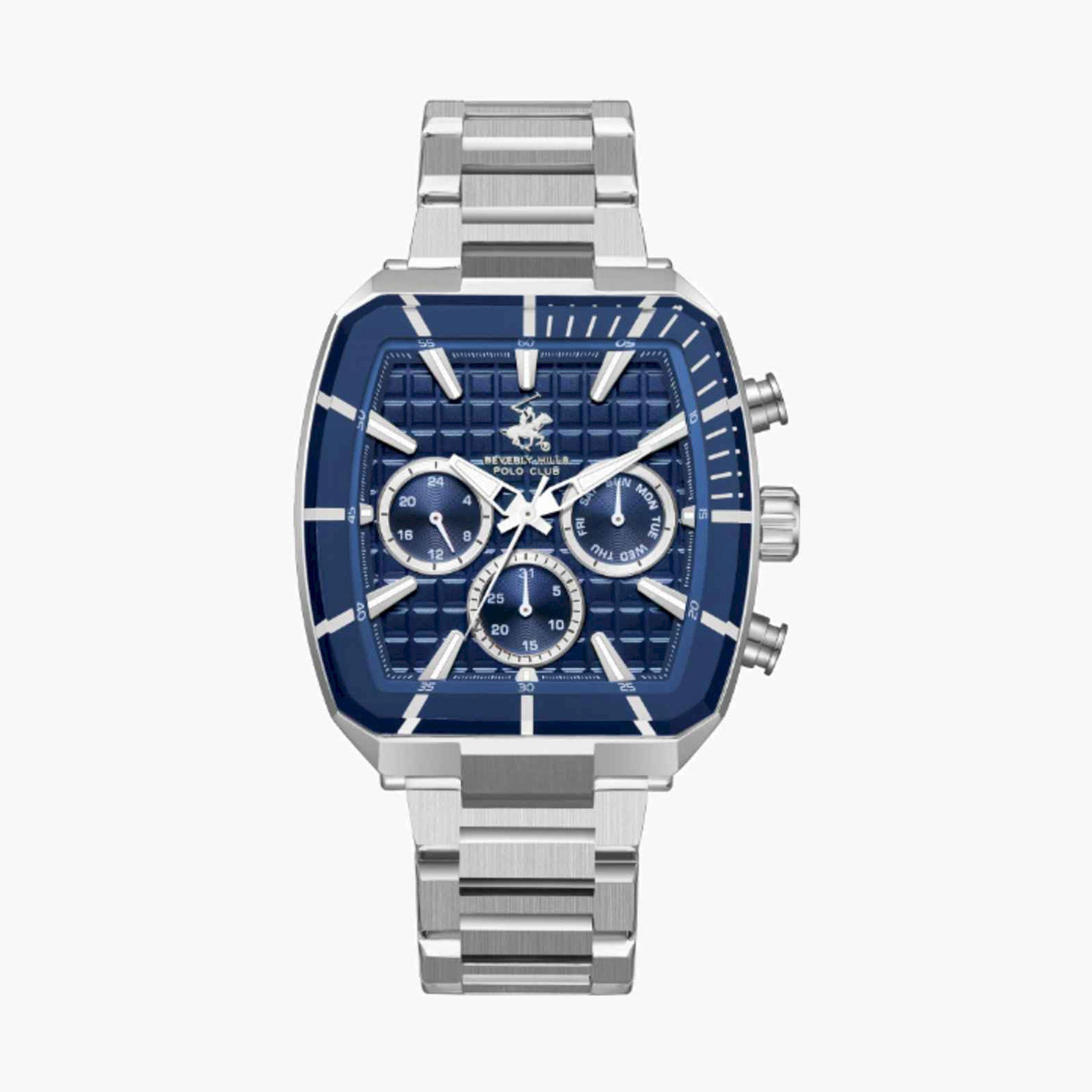 بيفرلي هيلز بولو كلوب- ساعة رجالية كرونوغراف معدنية لون فضي  43مم | BP3658X.390-men-watchesandjewellery-watches-image-1