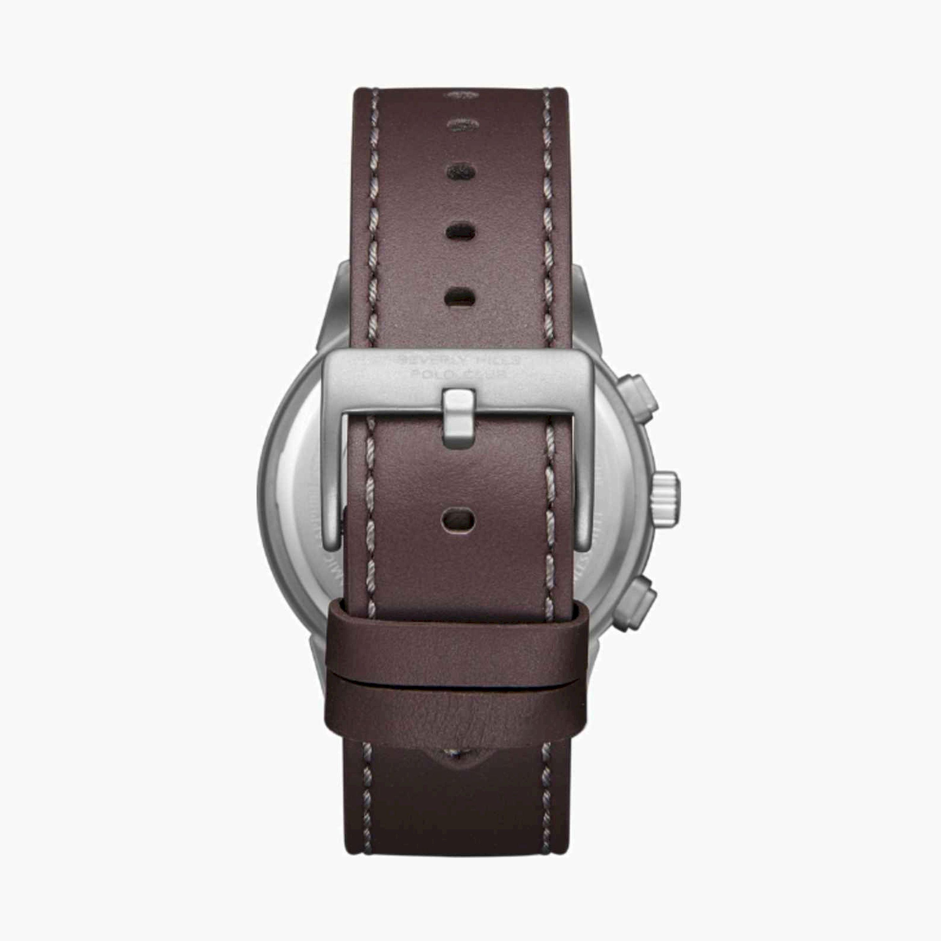 بيفرلي هيلز بولو كلوب- ساعة رجالية كرونوغراف جلدية لون بني  44مم | BP3666X.042-men-watchesandjewellery-watches-image-2