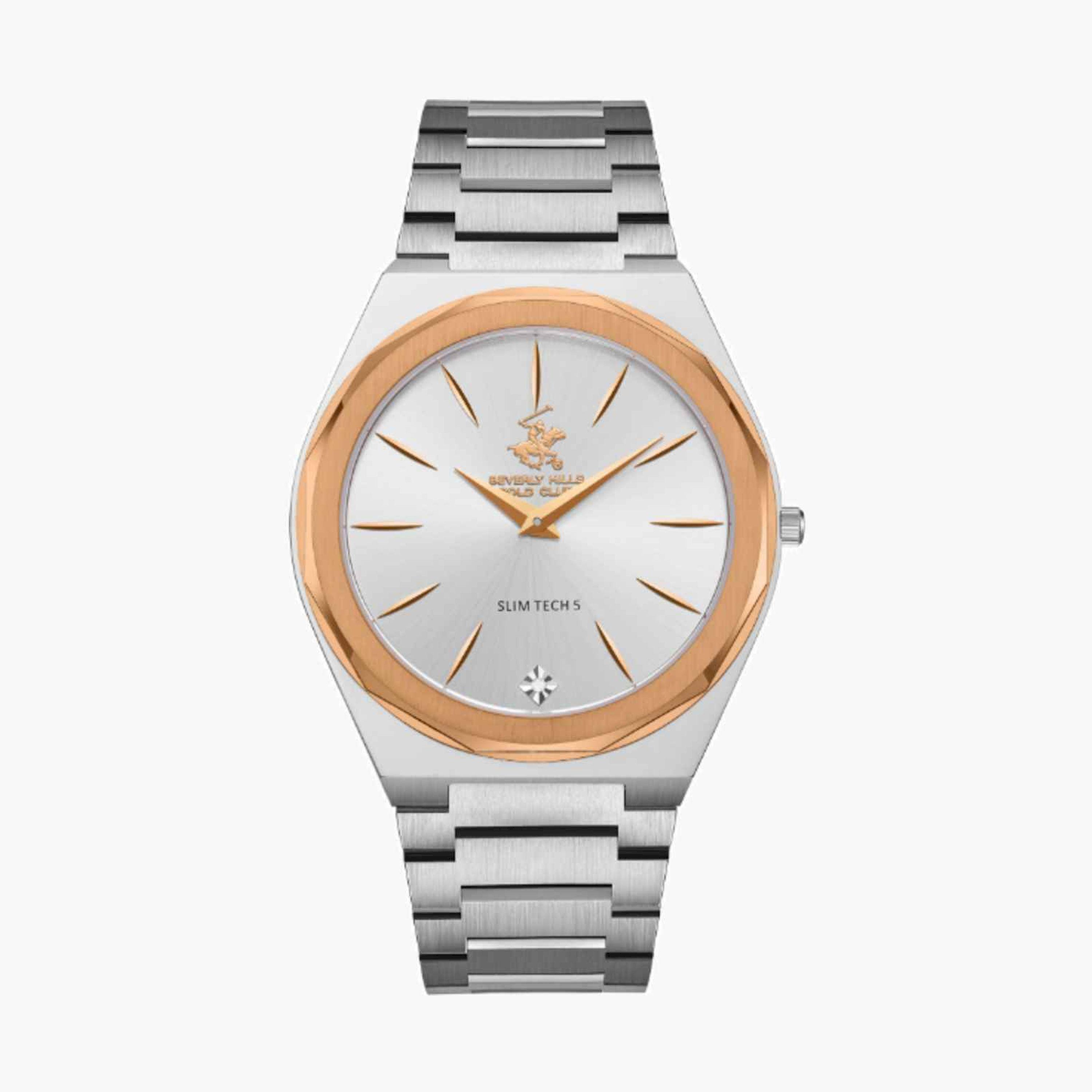 بيفرلي هيلز بولو كلوب- ساعة رجالية تناظرية معدنية لون فضي  42مم | BP3667X.330-men-watchesandjewellery-watches-image-1