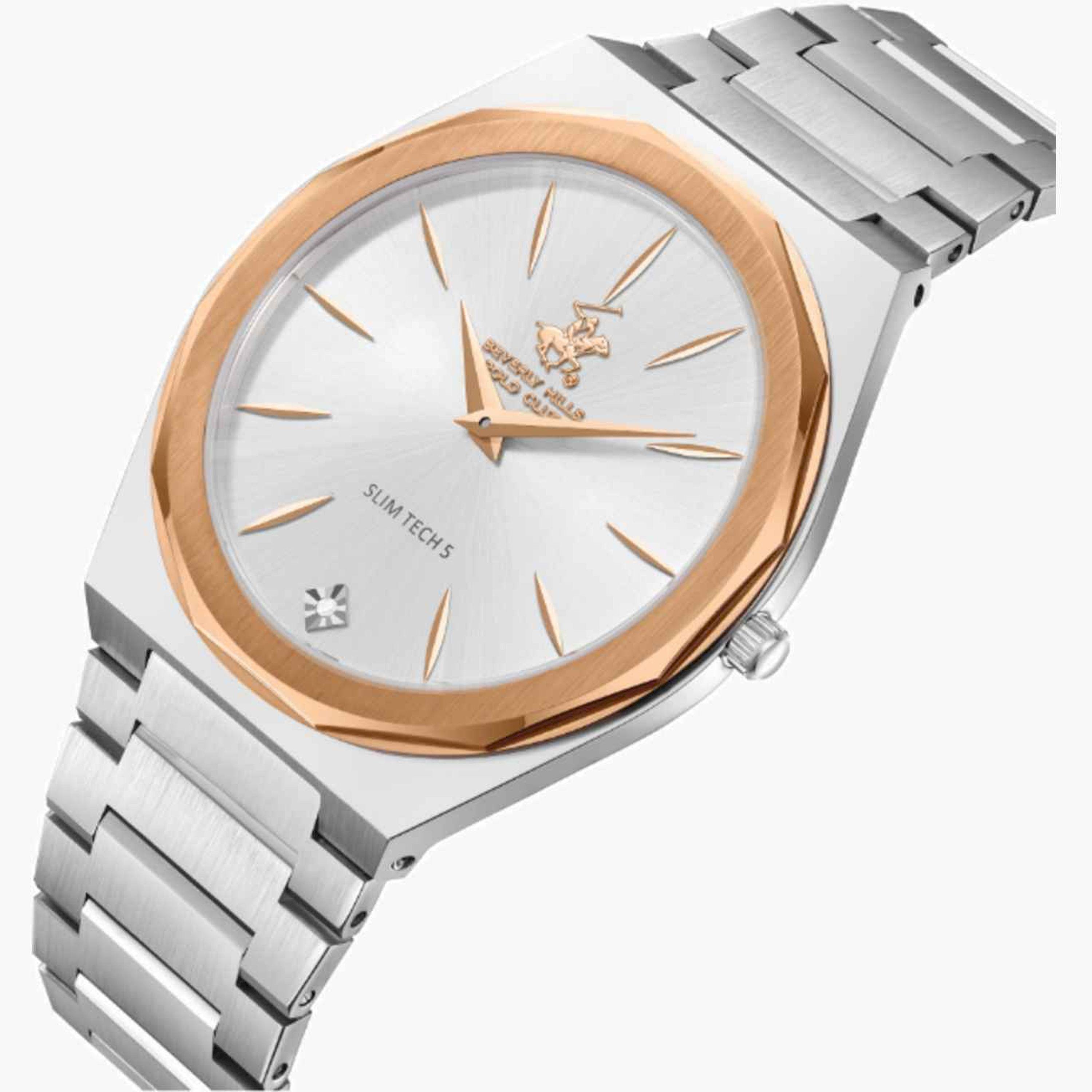 بيفرلي هيلز بولو كلوب- ساعة رجالية تناظرية معدنية لون فضي  42مم | BP3667X.330-men-watchesandjewellery-watches-image-2