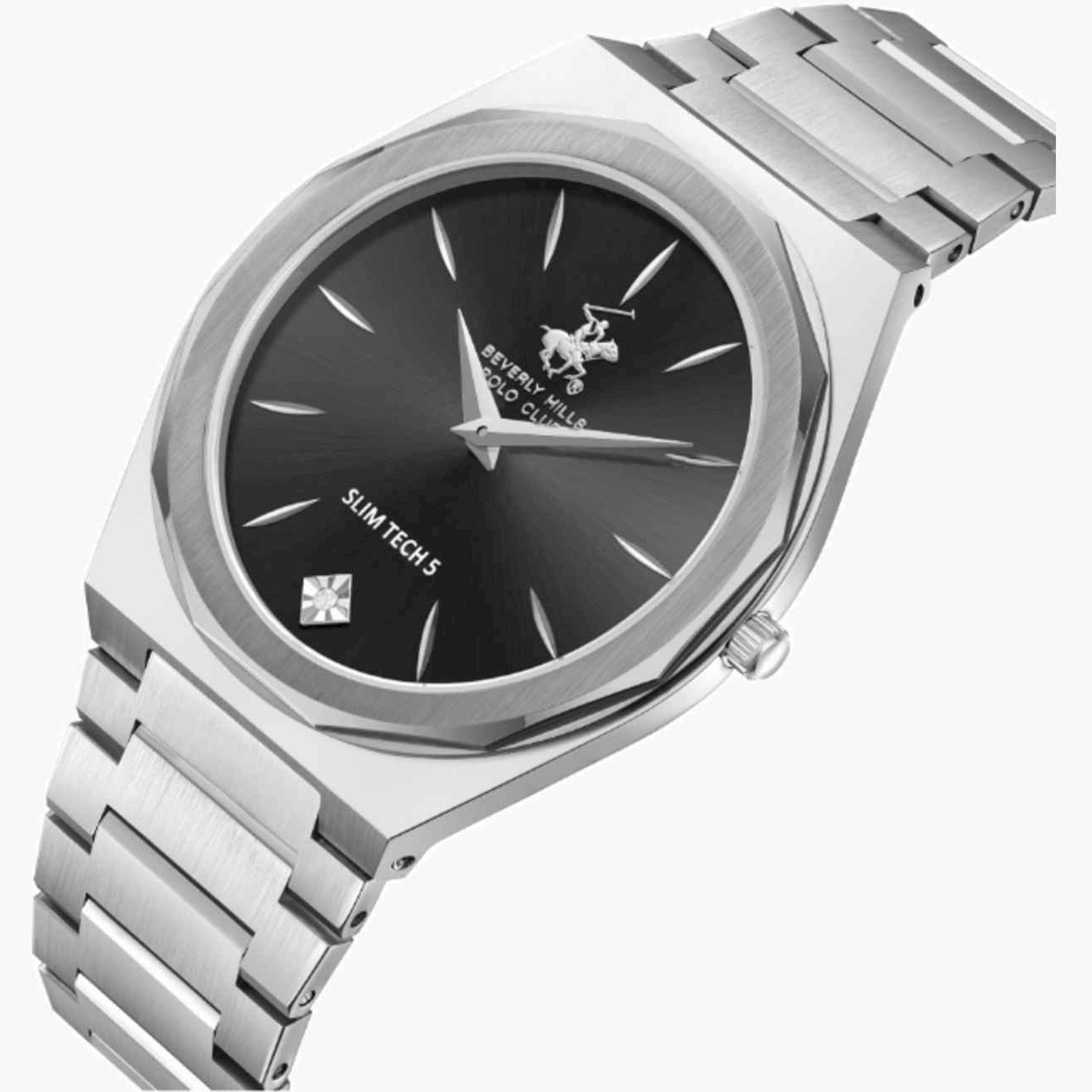 بيفرلي هيلز بولو كلوب- ساعة رجالية تناظرية معدنية لون فضي  42مم | BP3667X.350-men-watchesandjewellery-watches-image-2
