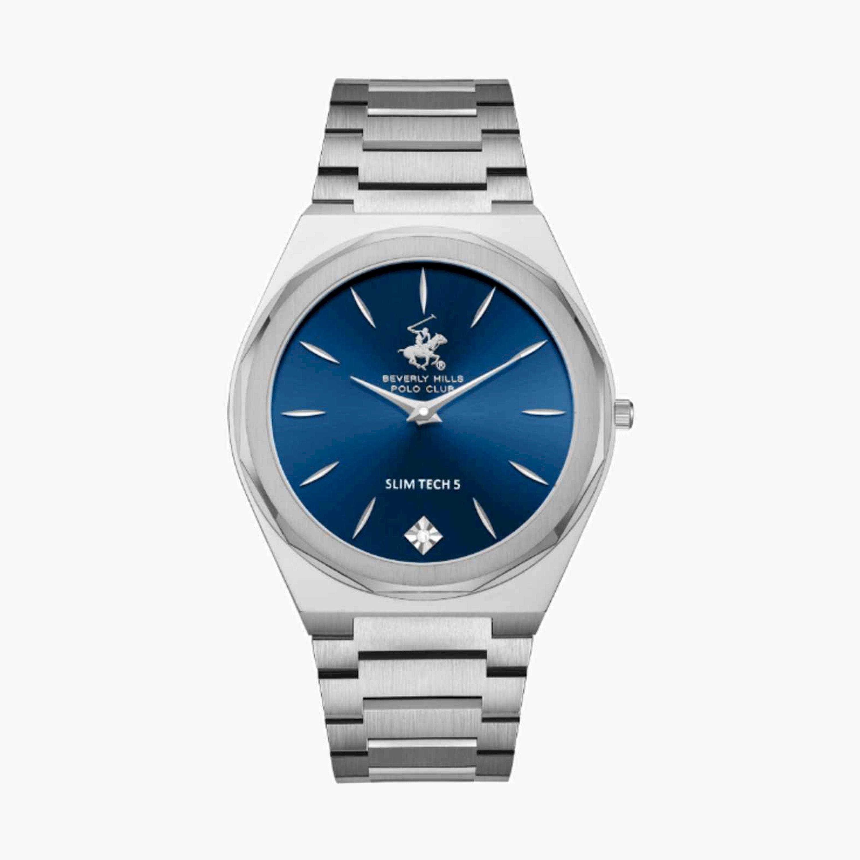 بيفرلي هيلز بولو كلوب- ساعة رجالية تناظرية معدنية لون فضي  42مم | BP3667X.390-men-watchesandjewellery-watches-image-1