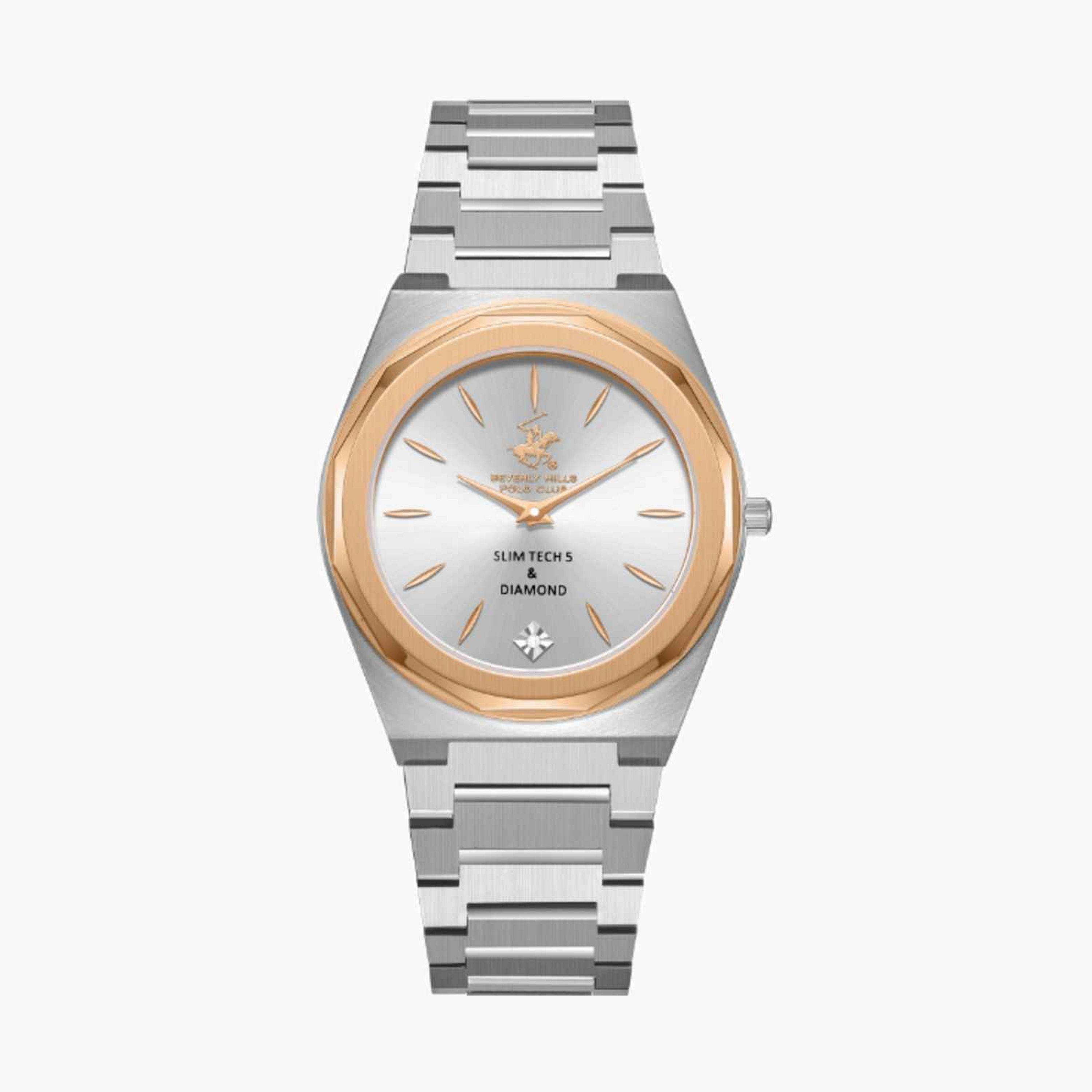بيفرلي هيلز بولو كلوب- ساعة نسائية تناظرية معدنية لون فضي  33مم | BP3668X.330-women-watchesandjewellery-watches-image-1