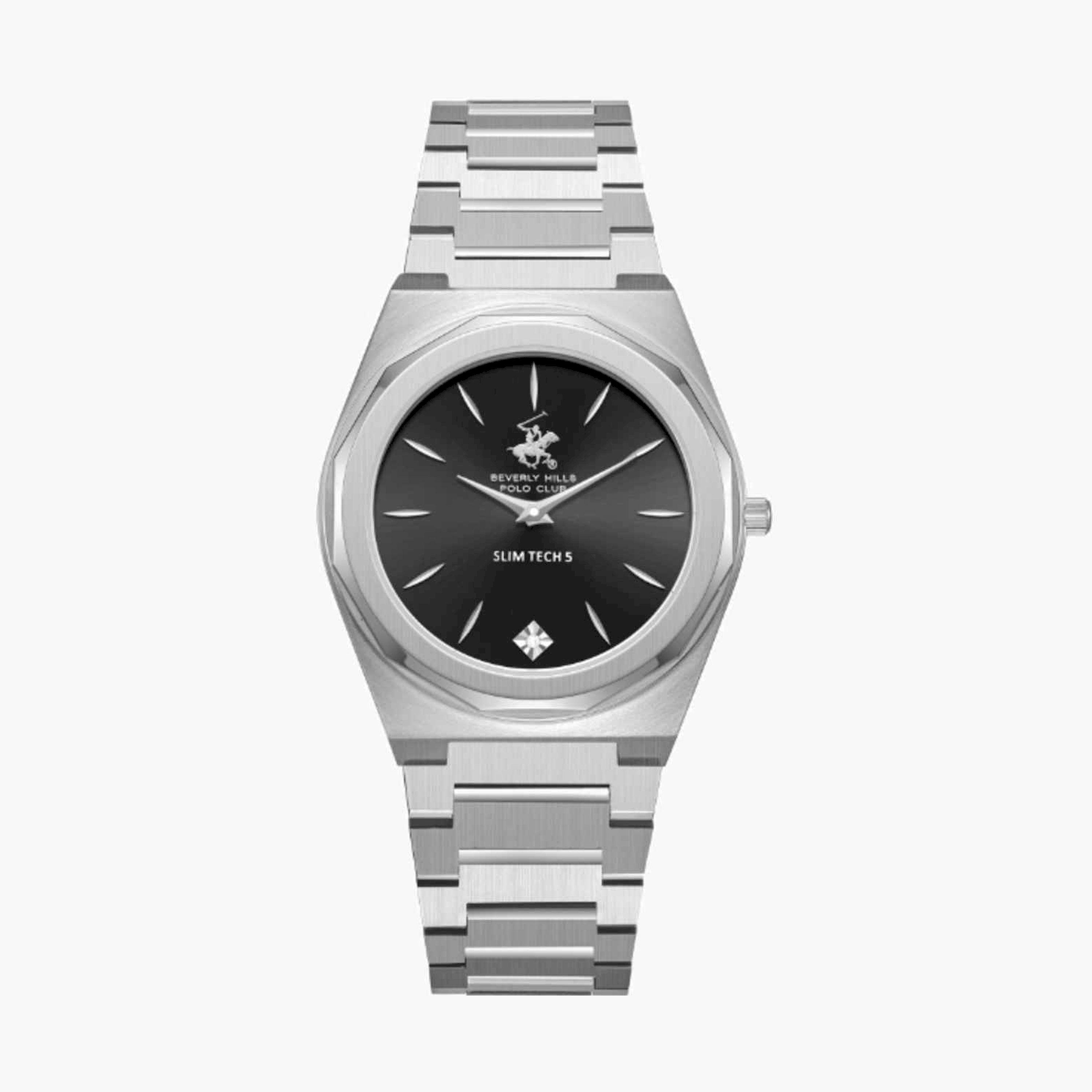 بيفرلي هيلز بولو كلوب- ساعة رجالية تناظرية معدنية لون فضي  33مم | BP3668X.350-men-watchesandjewellery-watches-image-1