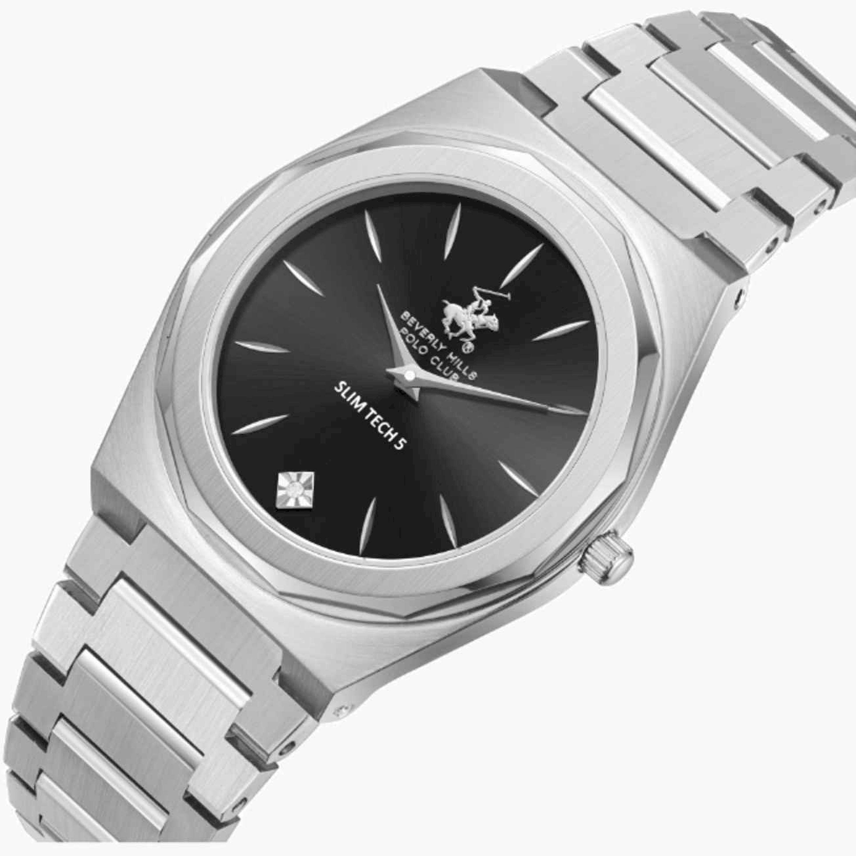 بيفرلي هيلز بولو كلوب- ساعة رجالية تناظرية معدنية لون فضي  33مم | BP3668X.350-men-watchesandjewellery-watches-image-2