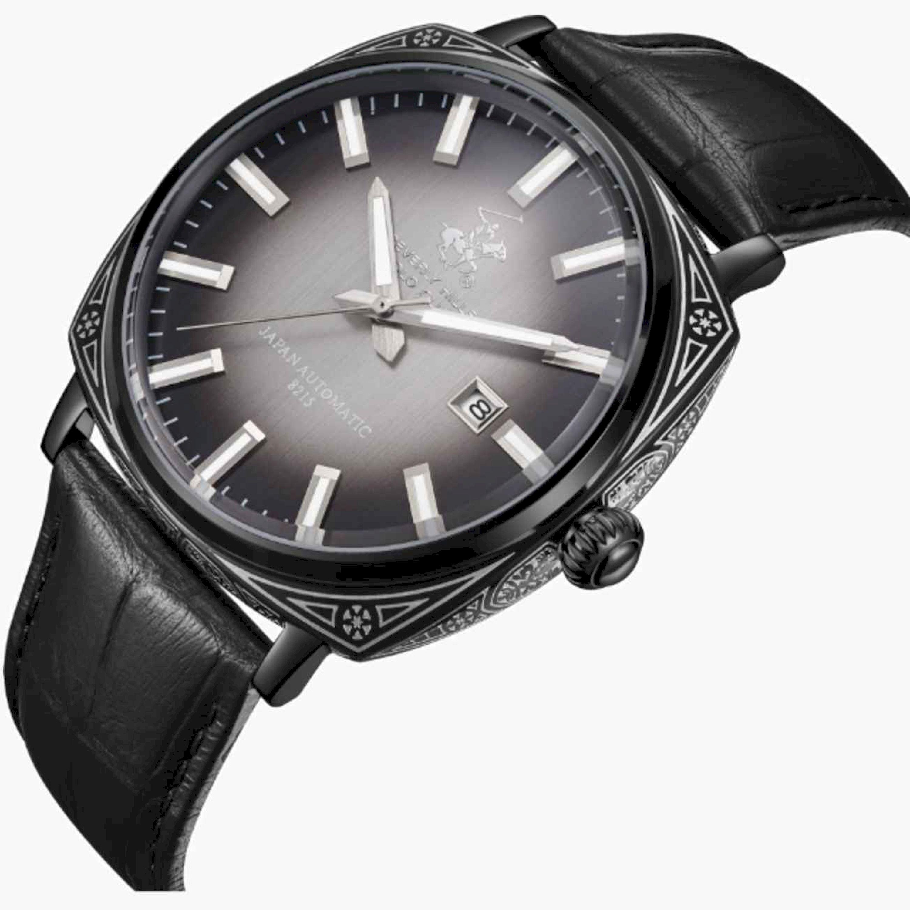 Beverly Hills Polo Club Men's 44MM Black Analog Leather Strap Watch | BP3688X.351-men-watchesandjewellery-watches-image-4
