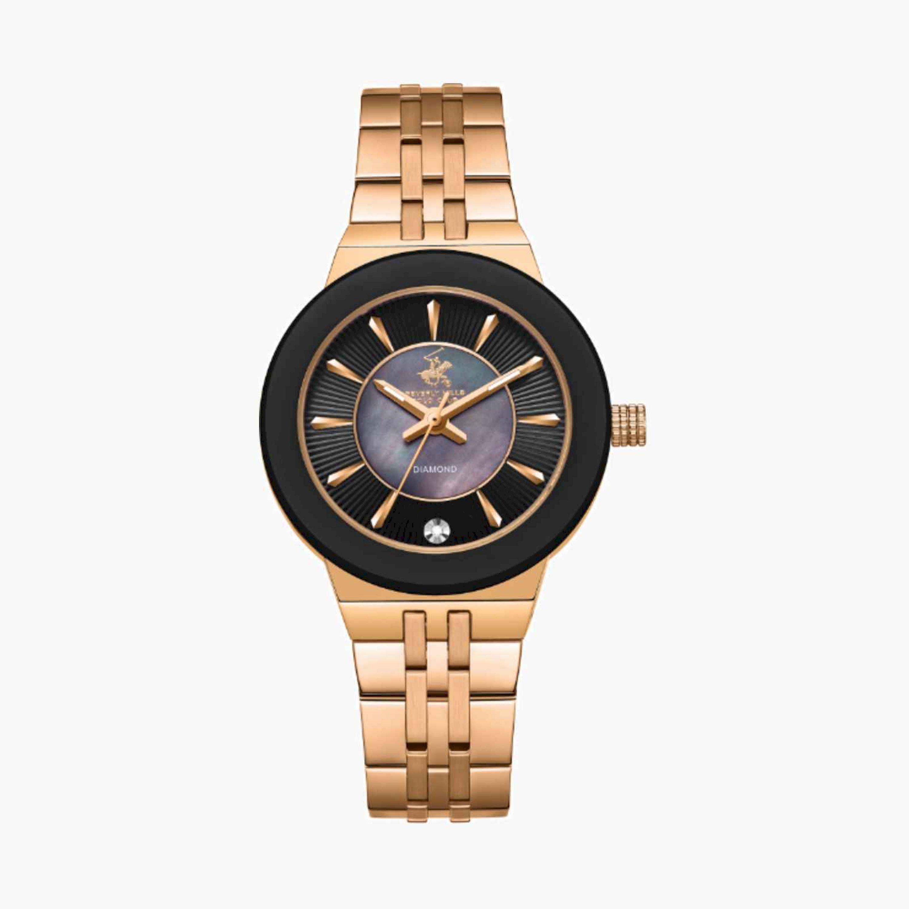 بيفرلي هيلز بولو كلوب- ساعة نسائية تناظرية معدنية لون ذهبي  33مم | BP3689X.450-women-watchesandjewellery-watches-image-1