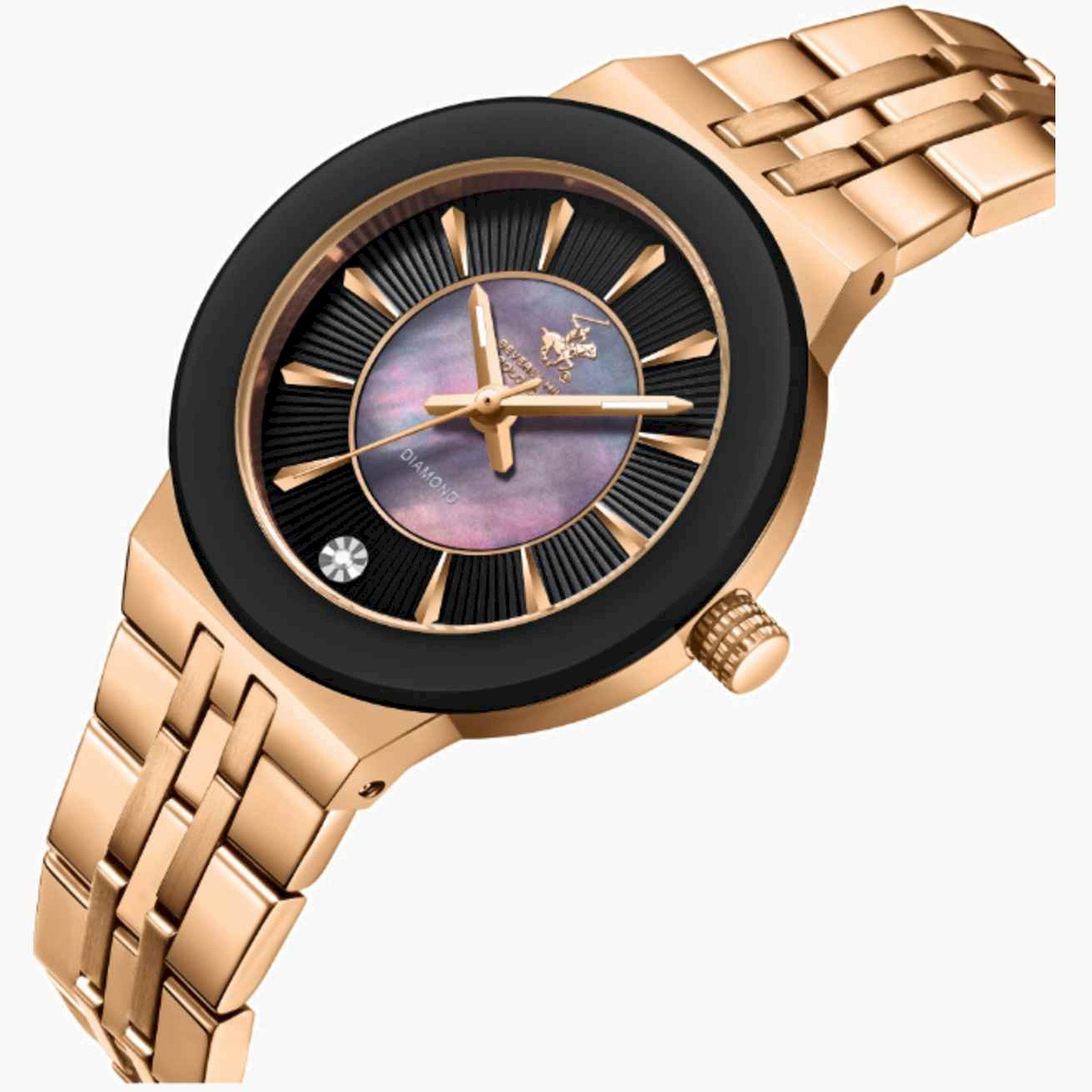 بيفرلي هيلز بولو كلوب- ساعة نسائية تناظرية معدنية لون ذهبي  33مم | BP3689X.450-women-watchesandjewellery-watches-image-2