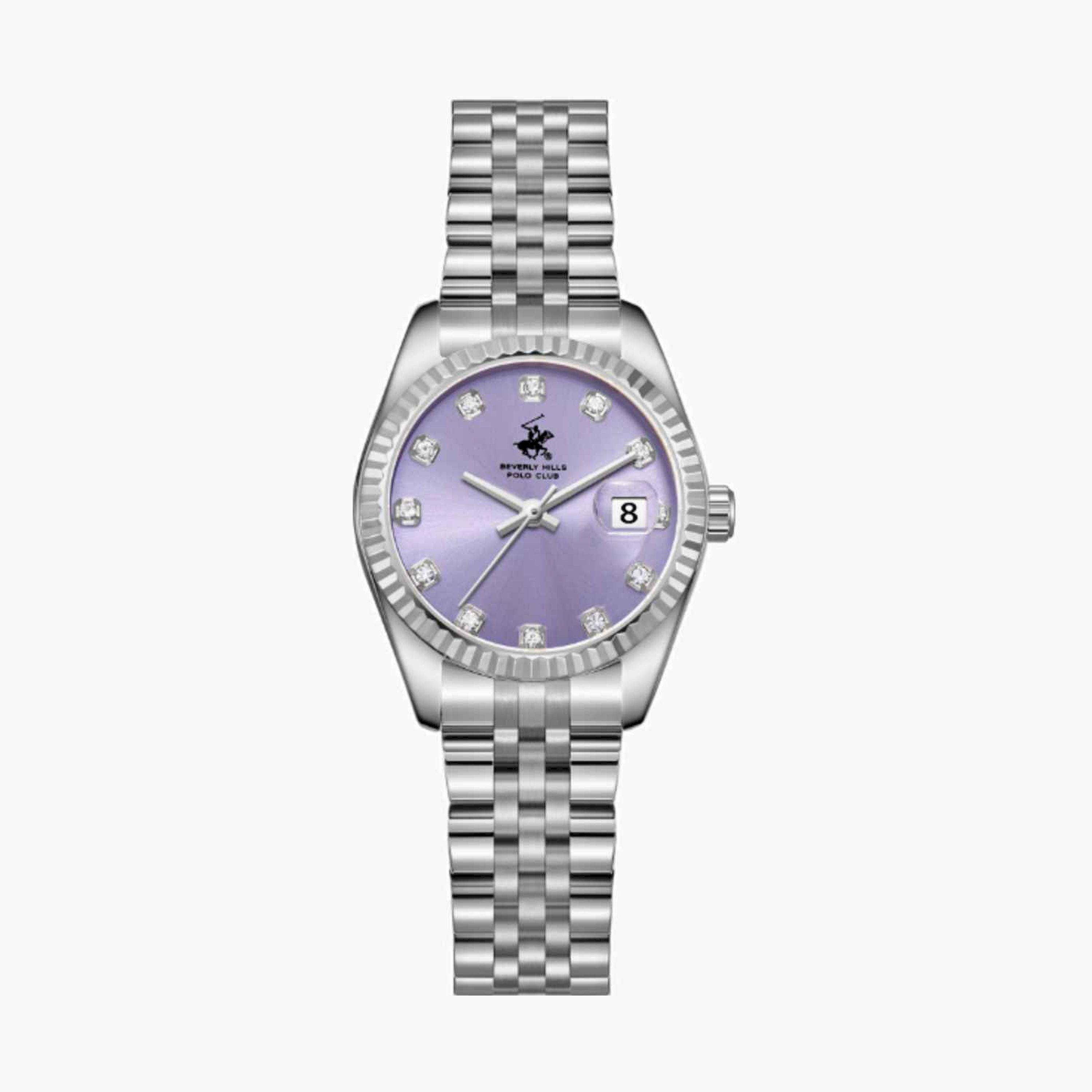 بيفرلي هيلز بولو كلوب- ساعة نسائية تناظرية معدنية لون فضي  28مم | BP3707X.360-women-watchesandjewellery-watches-image-1