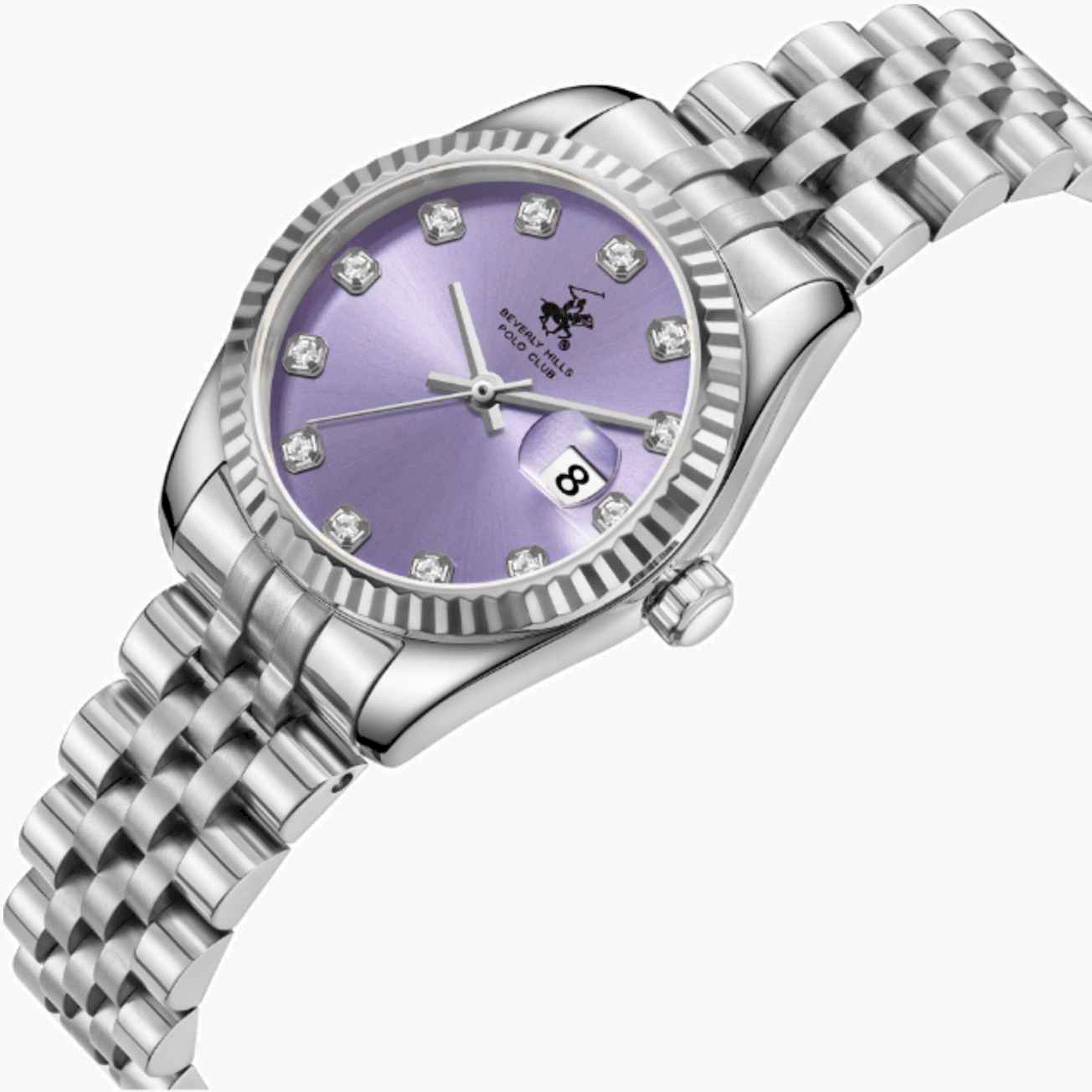 بيفرلي هيلز بولو كلوب- ساعة نسائية تناظرية معدنية لون فضي  28مم | BP3707X.360-women-watchesandjewellery-watches-image-4