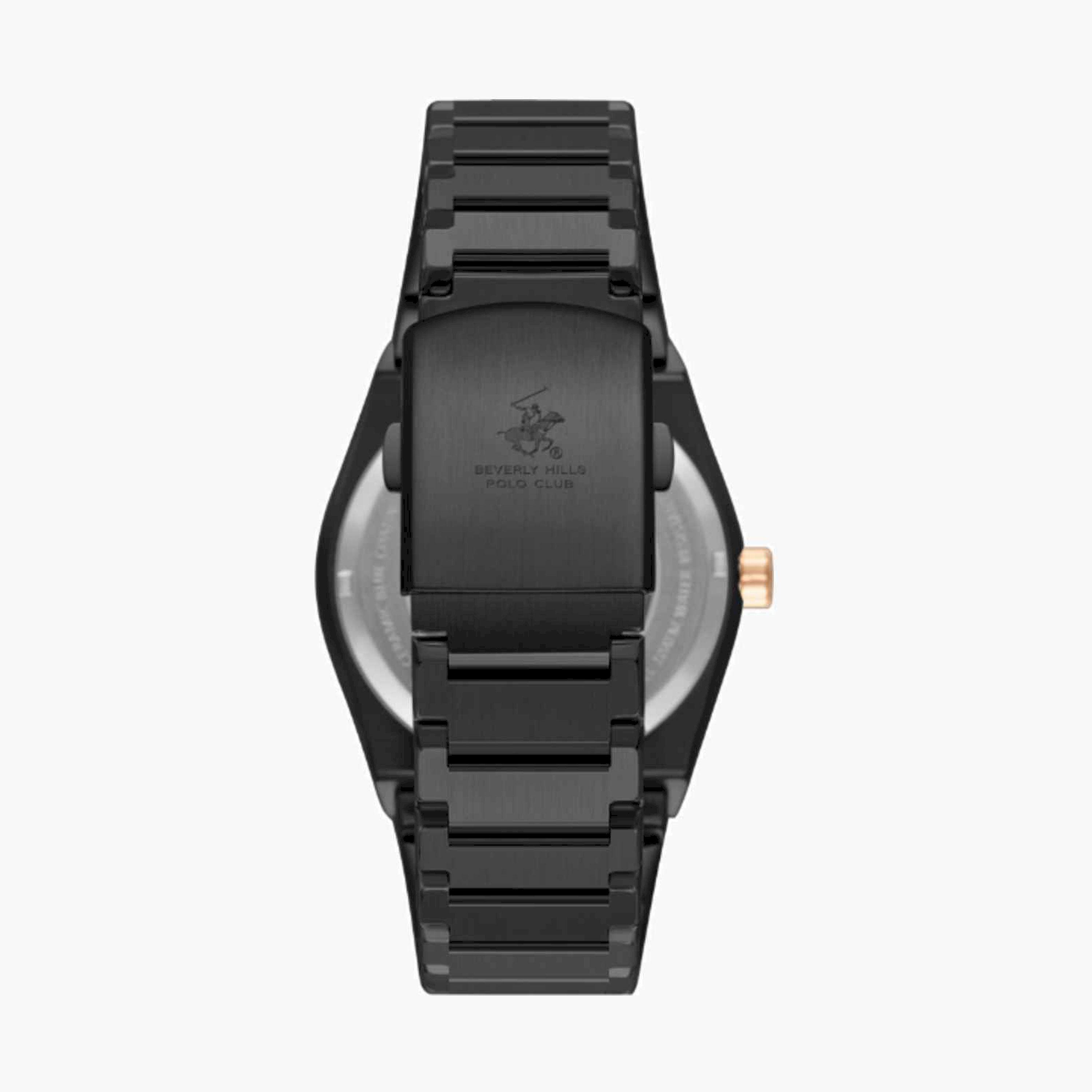 Beverly Hills Polo Club Men's 43MM Black Automatic Metal Strap Watch | BP3731X.070-men-watchesandjewellery-watches-image-2