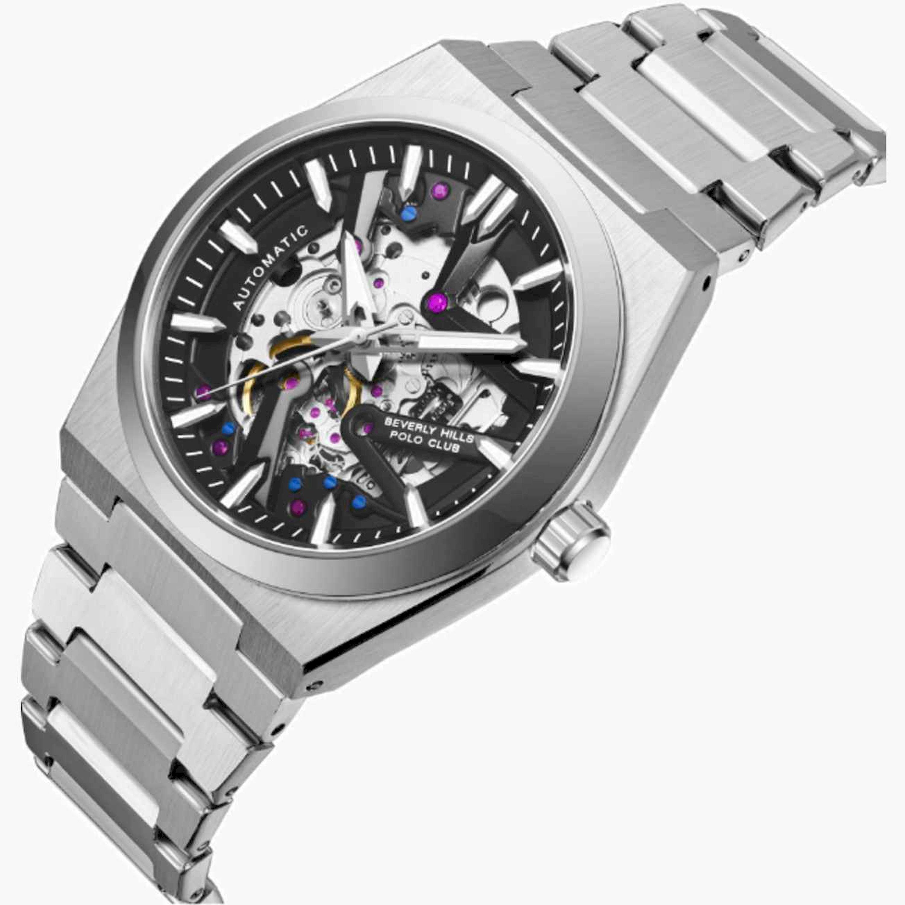 بيفرلي هيلز بولو كلوب- ساعة رجالية اوتوماتيكية معدنية لون فضي  43مم | BP3731X.350-men-watchesandjewellery-watches-image-4