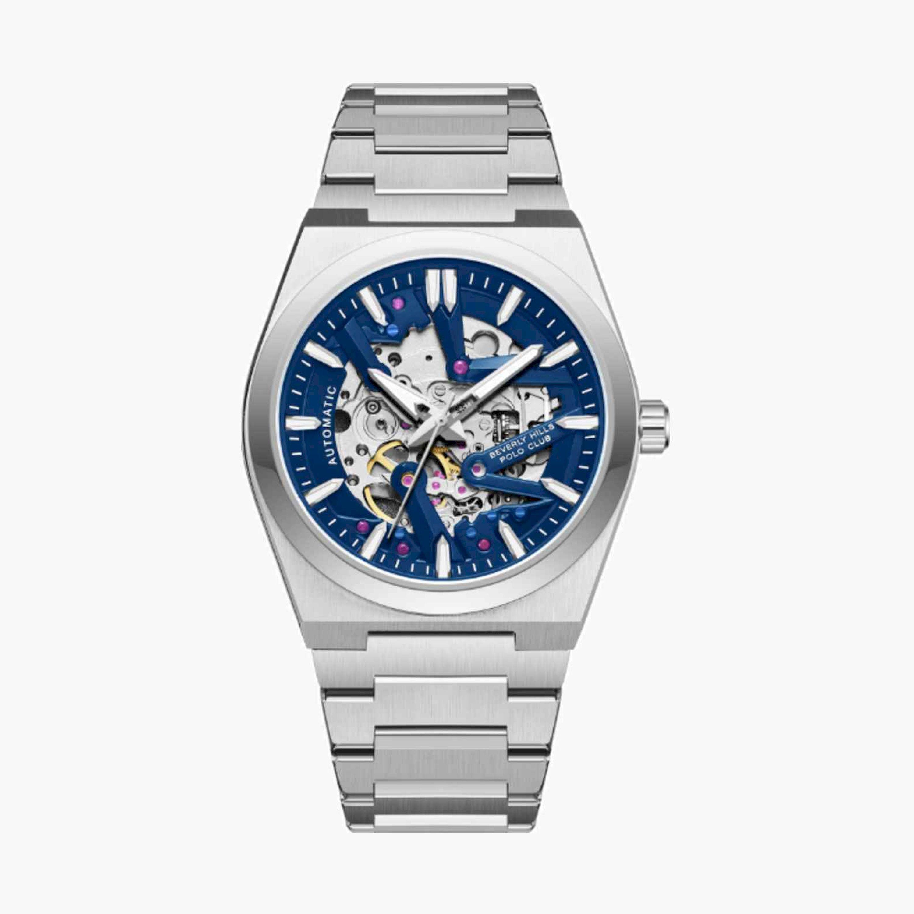 بيفرلي هيلز بولو كلوب- ساعة رجالية اوتوماتيكية معدنية لون فضي  43مم | BP3731X.390-men-watchesandjewellery-watches-image-1