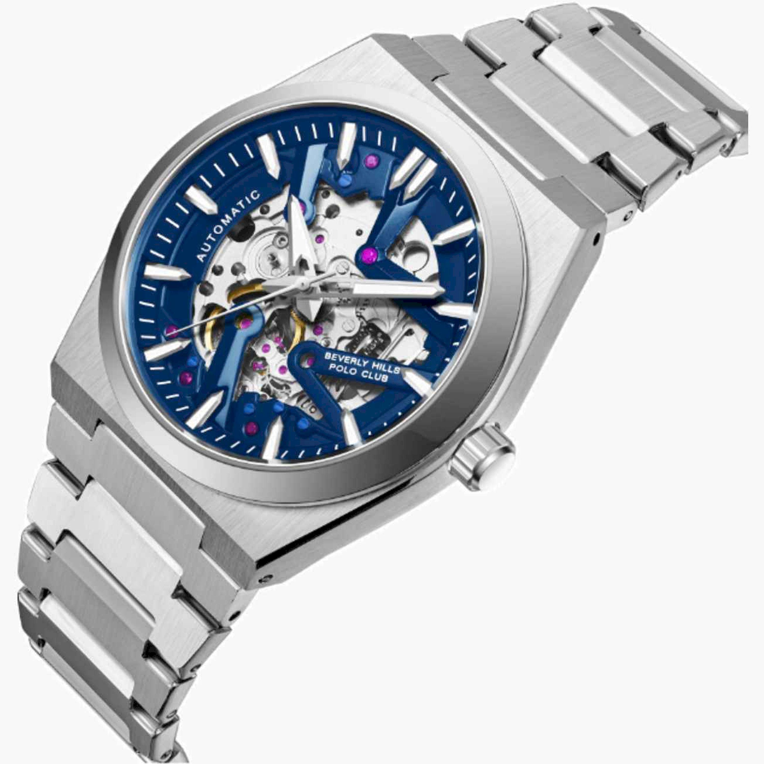 بيفرلي هيلز بولو كلوب- ساعة رجالية اوتوماتيكية معدنية لون فضي  43مم | BP3731X.390-men-watchesandjewellery-watches-image-4