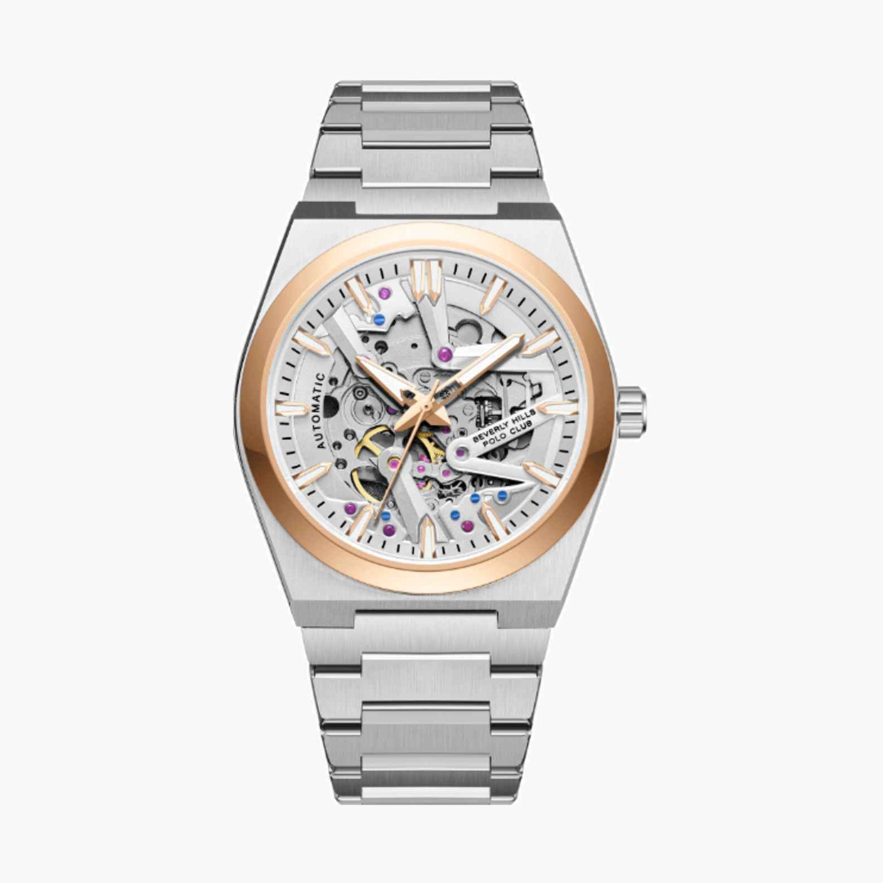 بيفرلي هيلز بولو كلوب- ساعة رجالية اوتوماتيكية معدنية لون فضي  43مم | BP3731X.530-men-watchesandjewellery-watches-image-1