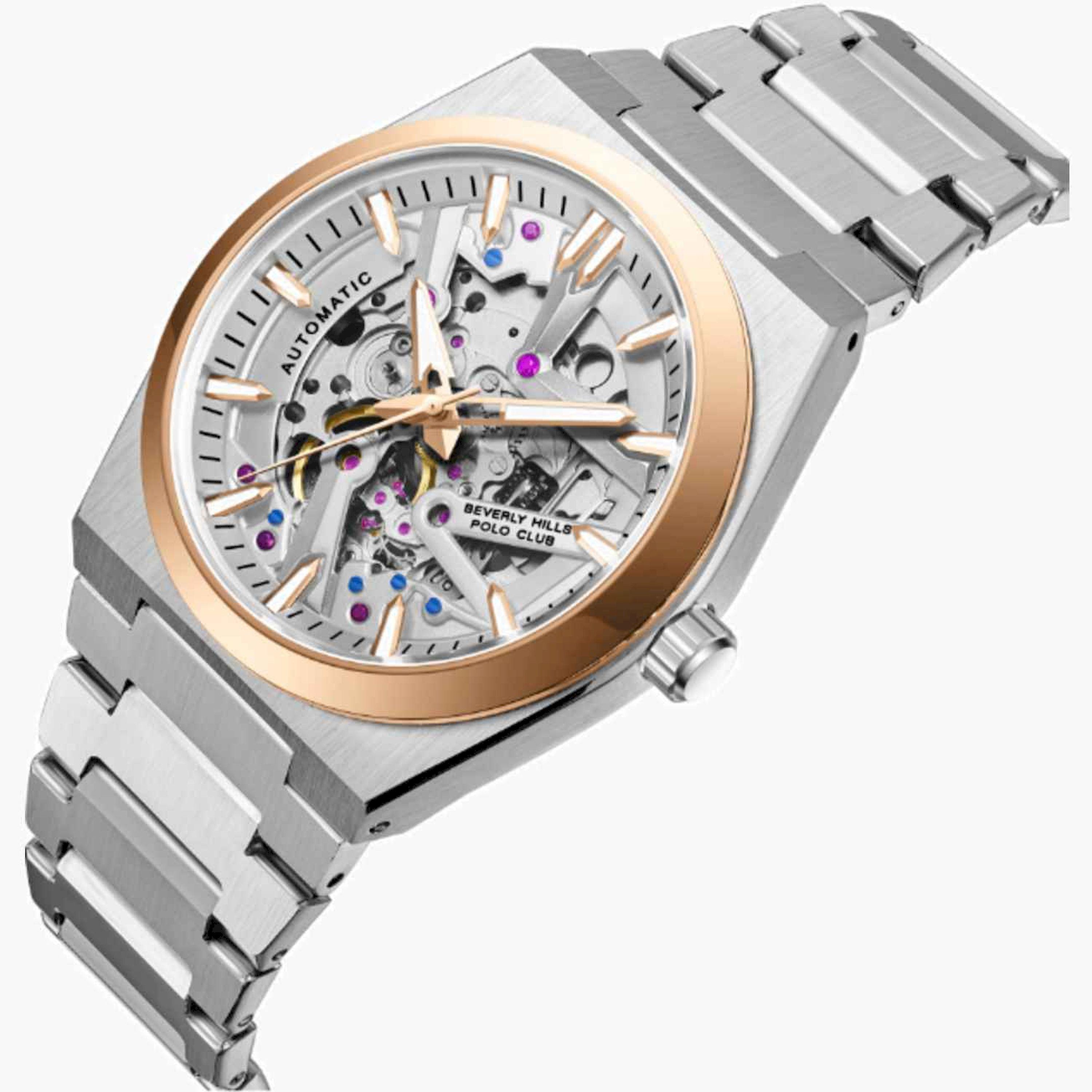 بيفرلي هيلز بولو كلوب- ساعة رجالية اوتوماتيكية معدنية لون فضي  43مم | BP3731X.530-men-watchesandjewellery-watches-image-4