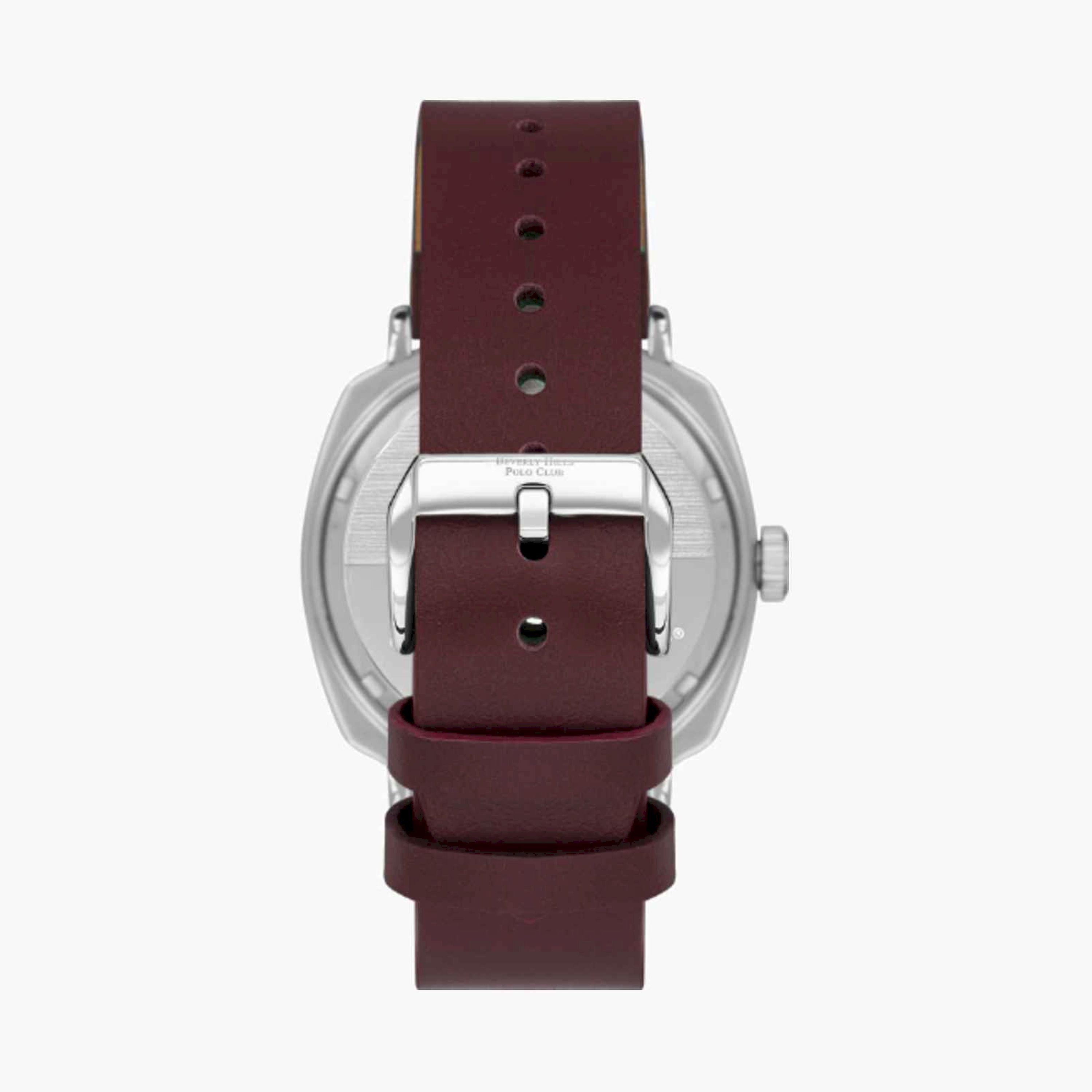 Beverly Hills Polo Club Men's 43MM Brown Analog Leather Strap Watch | BP3732X.342-men-watchesandjewellery-watches-image-3