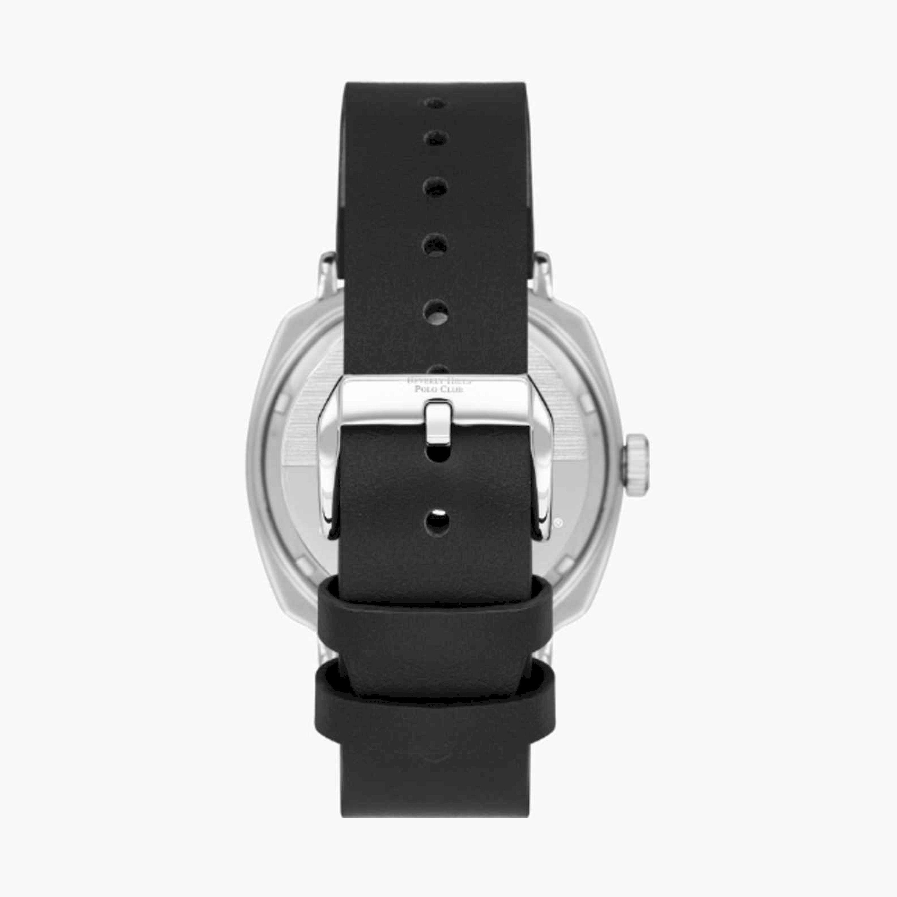 بيفرلي هيلز بولو كلوب- ساعة رجالية تناظرية جلدية لون أسود  43مم | BP3732X.351-men-watchesandjewellery-watches-image-3