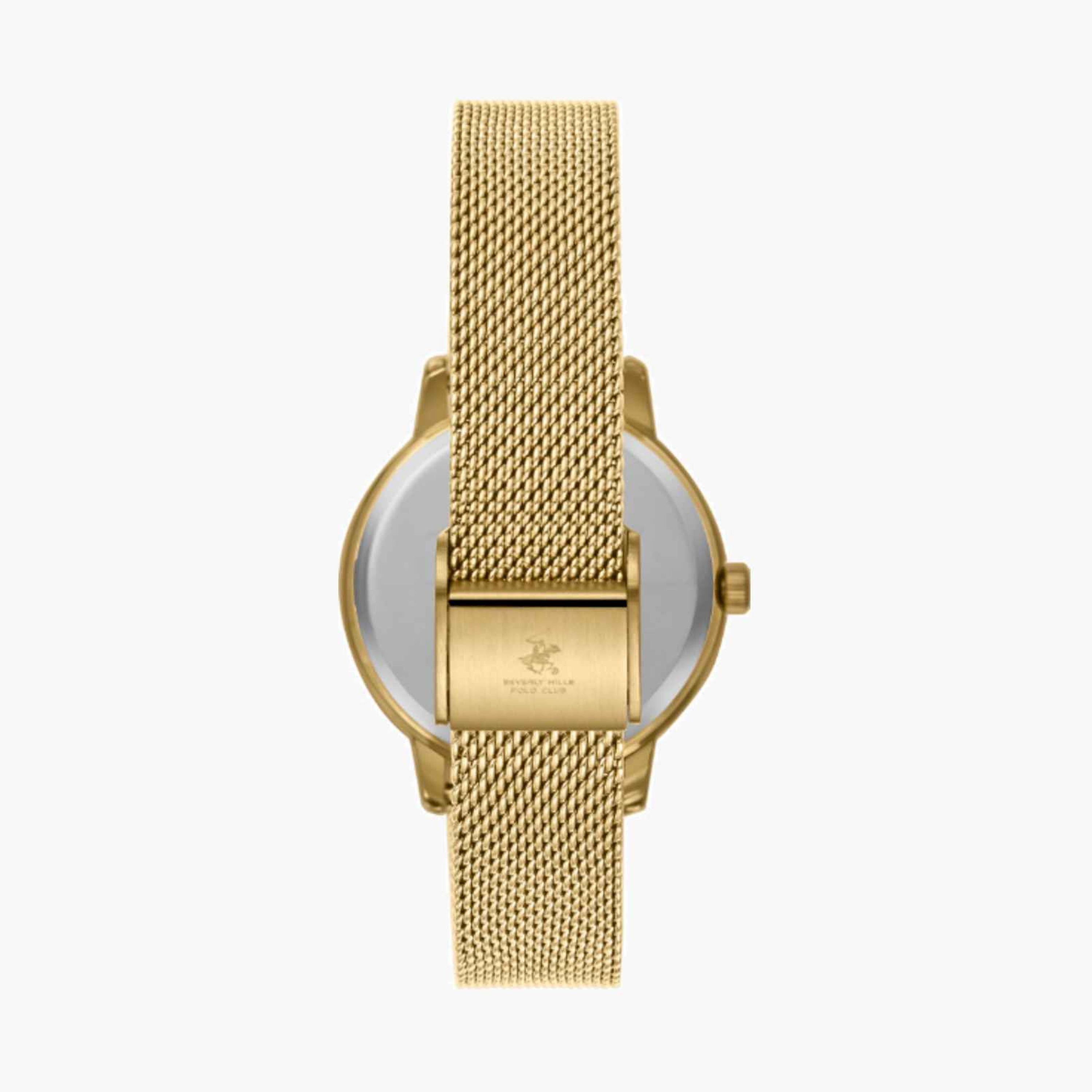 Beverly Hills Polo Club Women's 35MM Gold Analog Metal Strap Watch | BP3734C.120-women-watchesandjewellery-watches-image-4