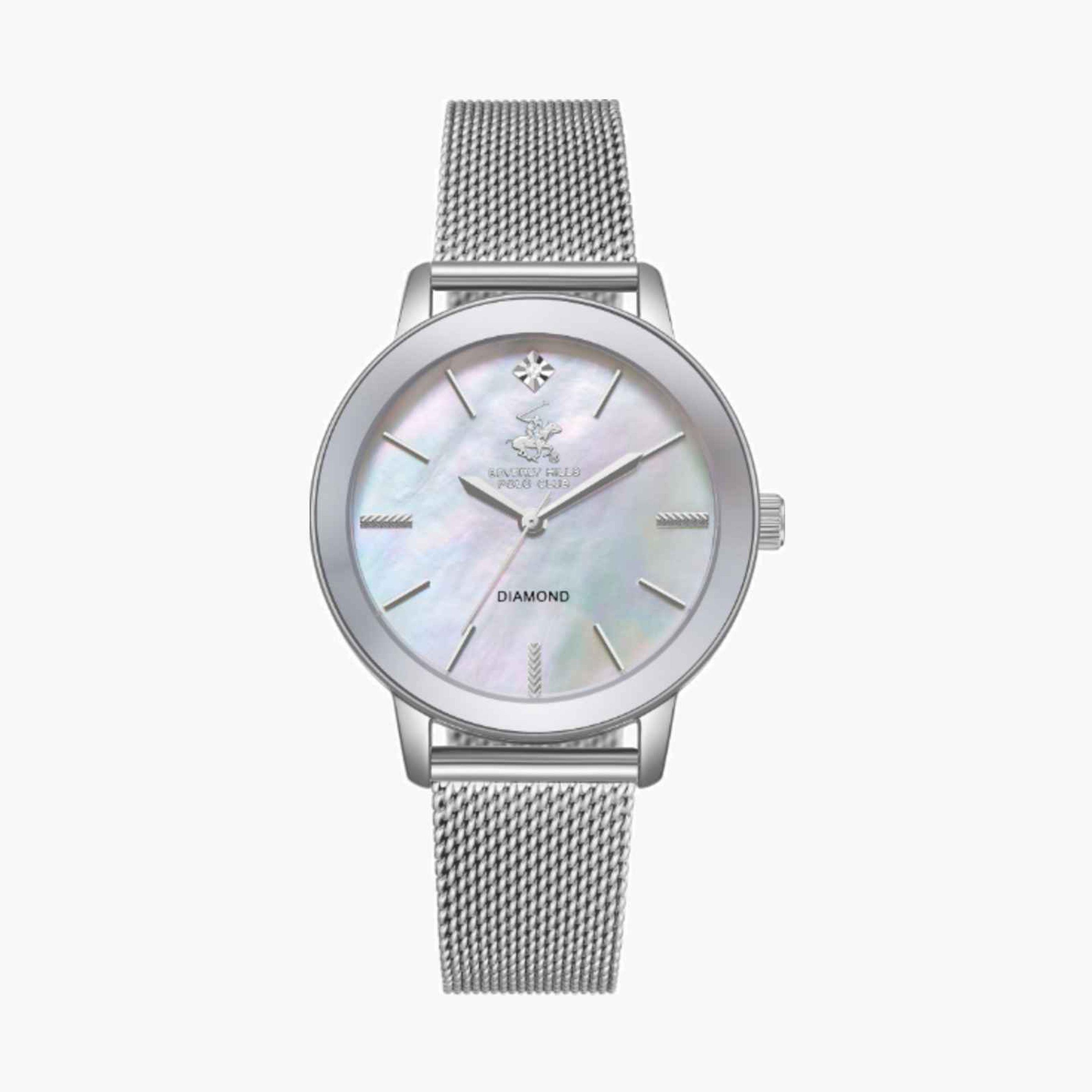 بيفرلي هيلز بولو كلوب- ساعة نسائية تناظرية معدنية لون فضي  35مم | BP3734C.320-women-watchesandjewellery-watches-image-1