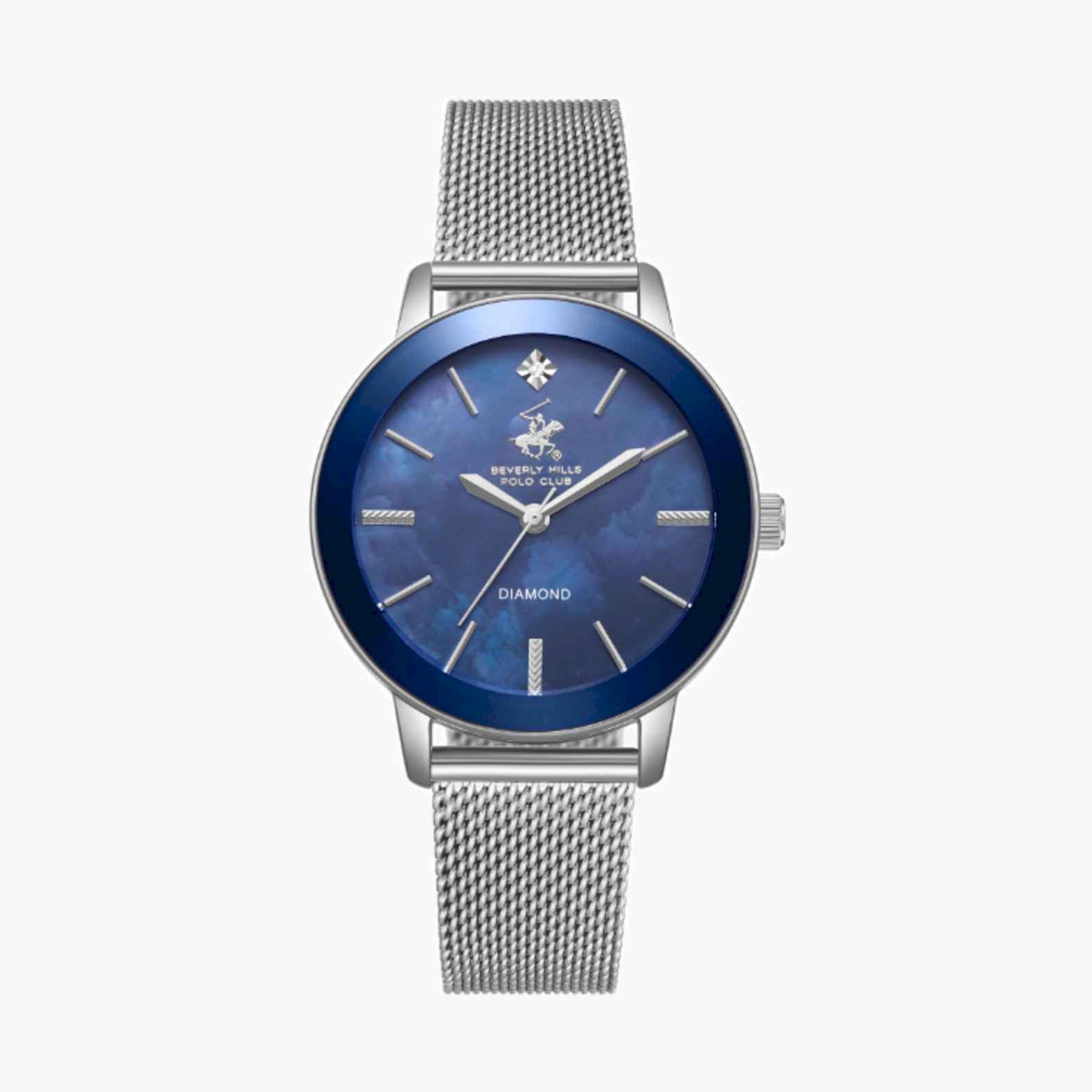 بيفرلي هيلز بولو كلوب- ساعة نسائية تناظرية معدنية لون فضي  35مم | BP3734C.390-women-watchesandjewellery-watches-image-1