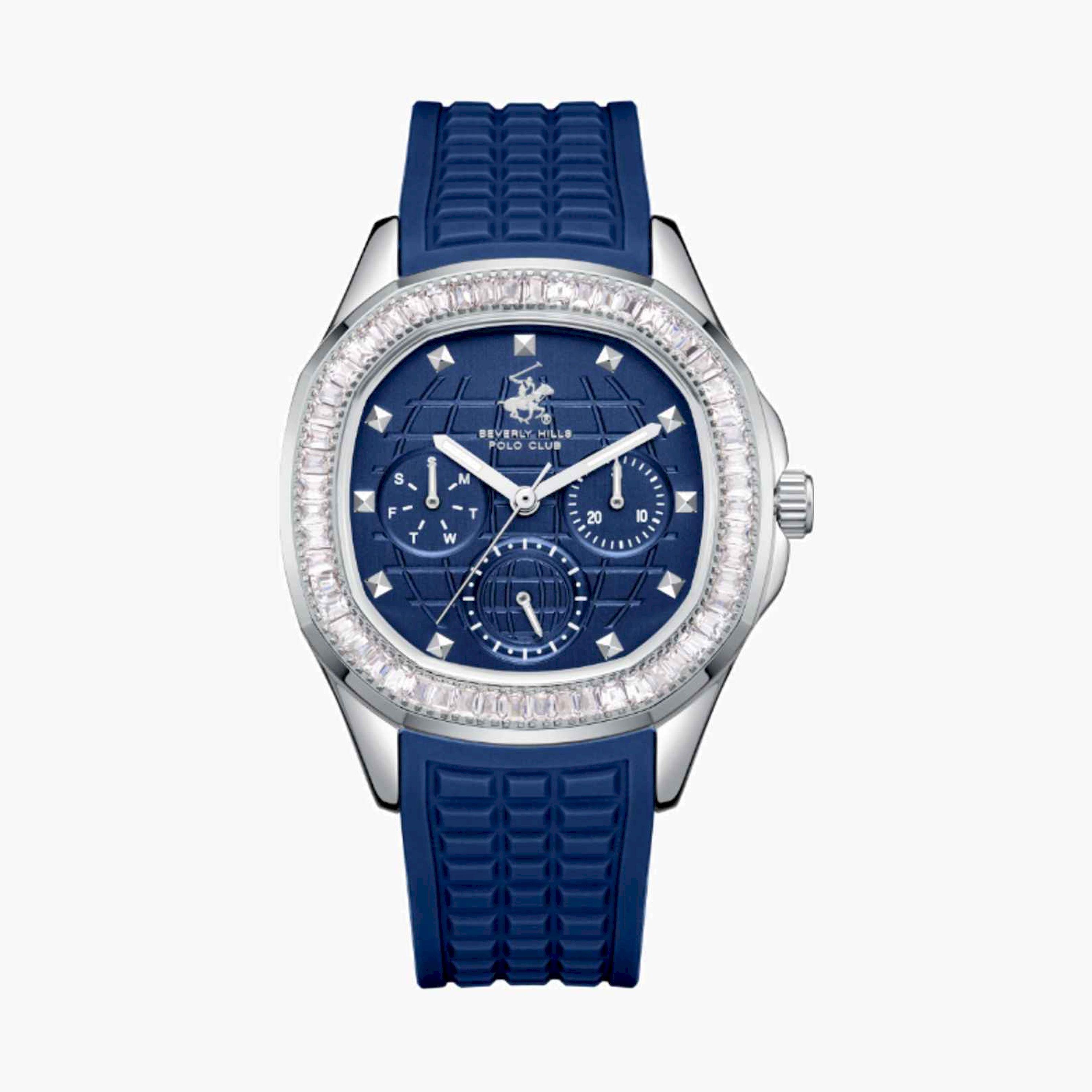 بيفرلي هيلز بولو كلوب- ساعة نسائية كرونوغراف سيليكون لون أزرق  37مم | BP3735C.399-women-watchesandjewellery-watches-image-1