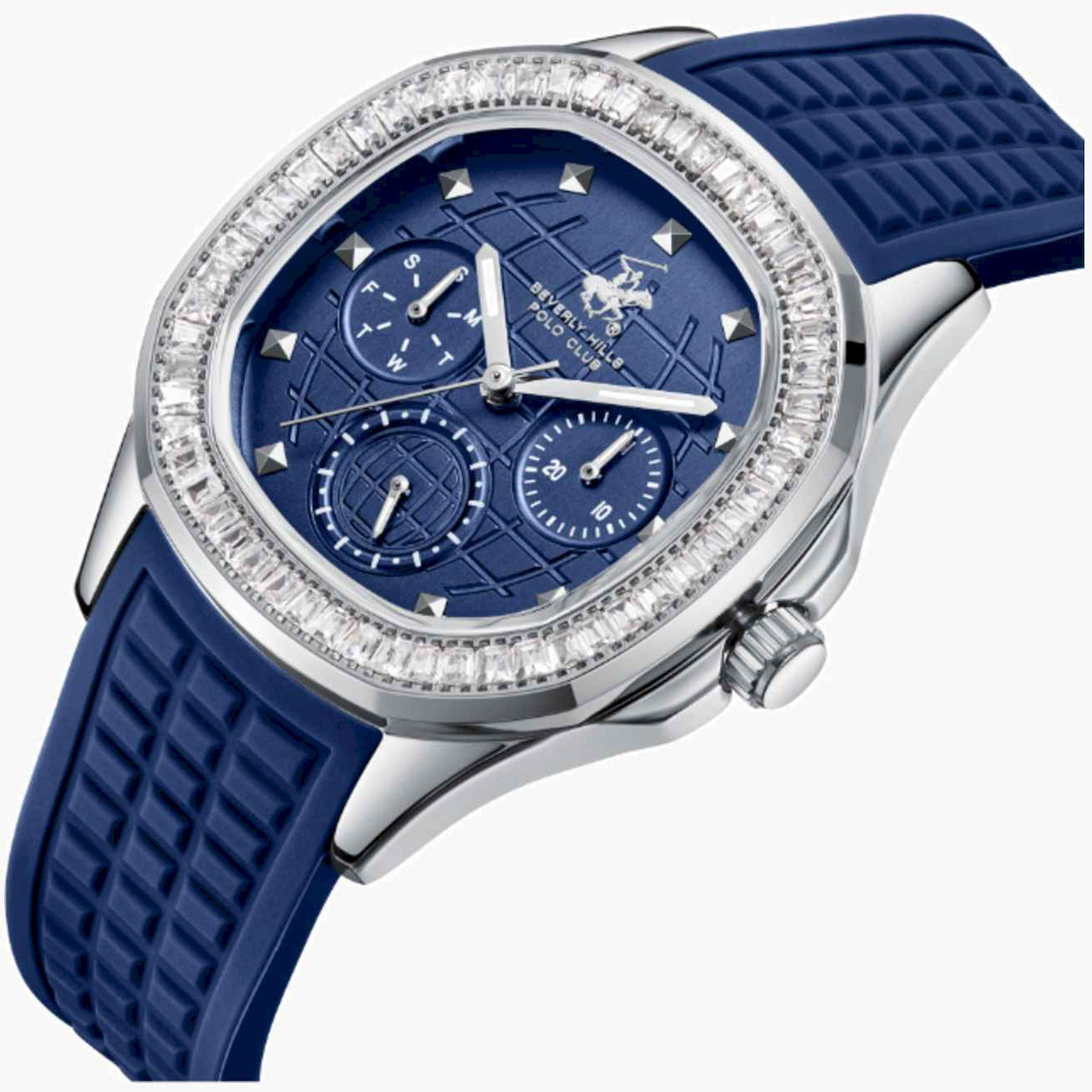 بيفرلي هيلز بولو كلوب- ساعة نسائية كرونوغراف سيليكون لون أزرق  37مم | BP3735C.399-women-watchesandjewellery-watches-image-2