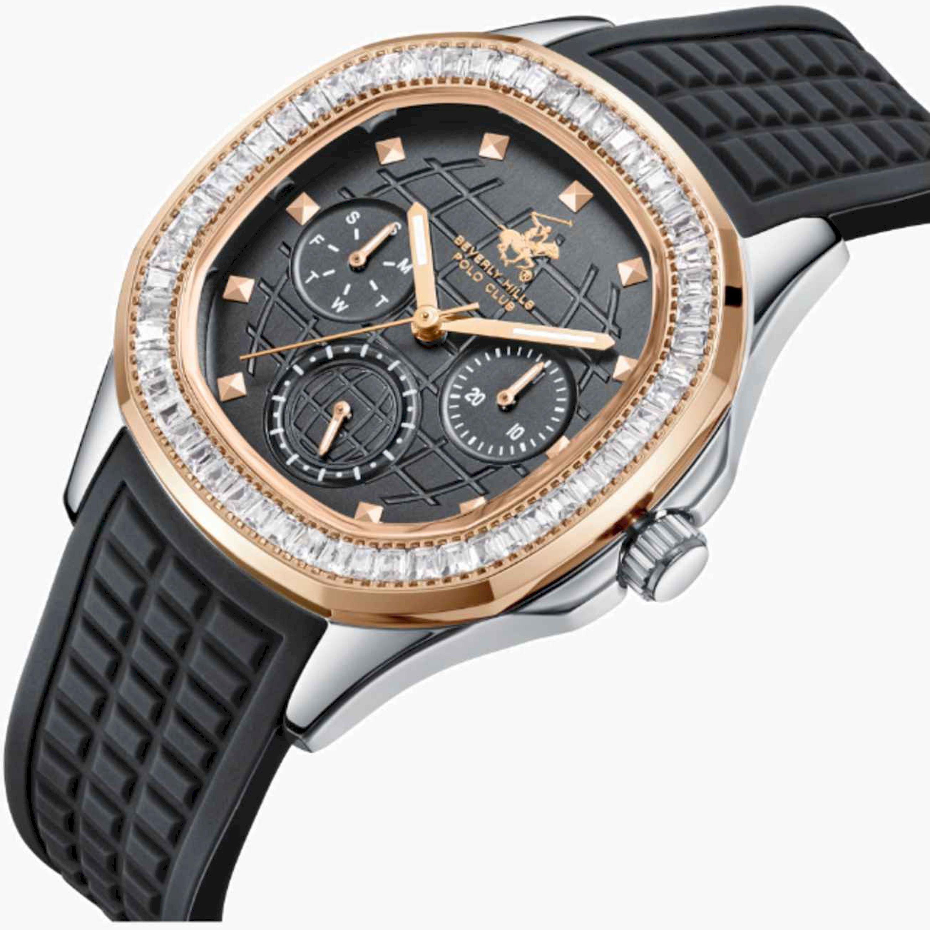 بيفرلي هيلز بولو كلوب- ساعة نسائية كرونوغراف سيليكون لون أسود  37مم | BP3735C.551-women-watchesandjewellery-watches-image-2