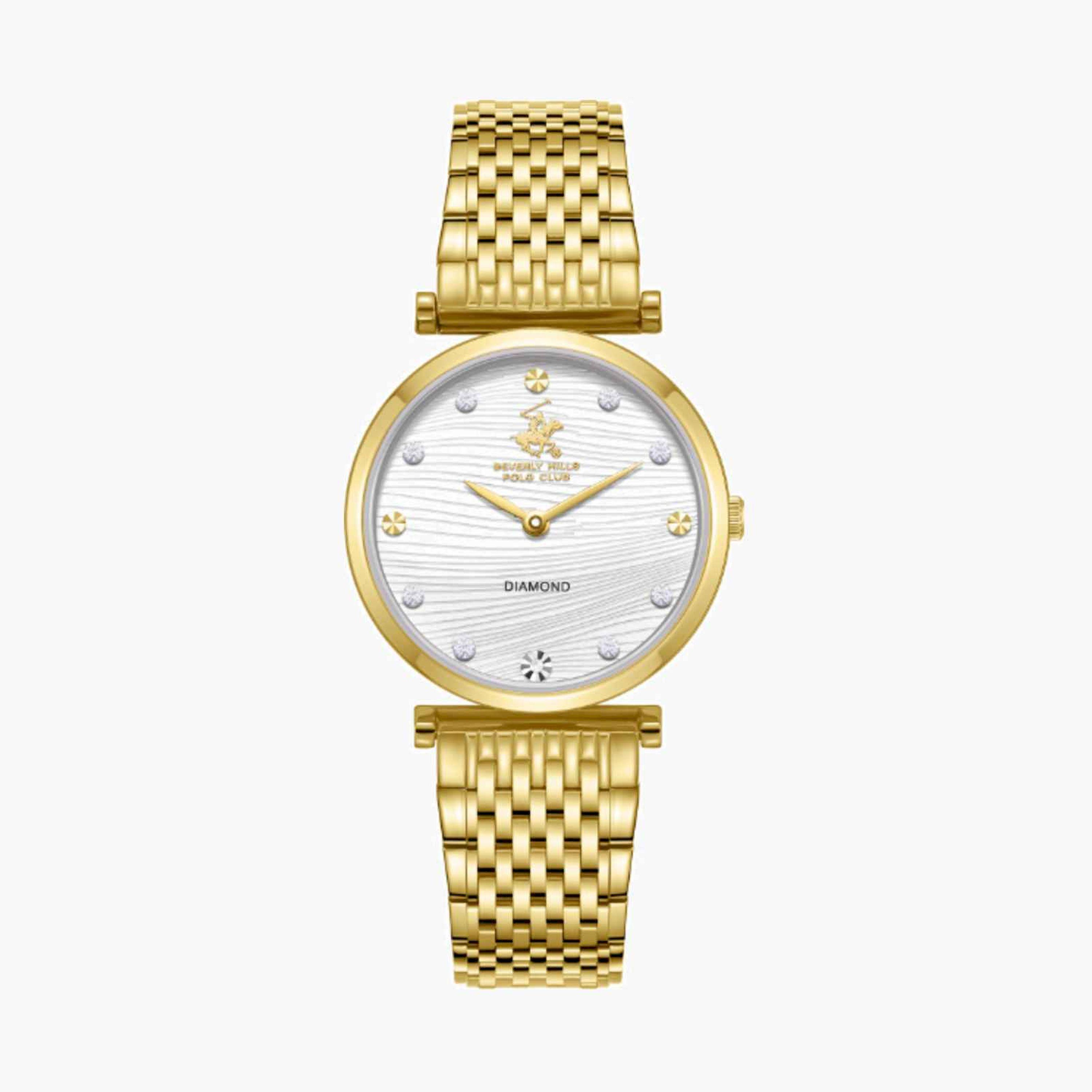 بيفرلي هيلز بولو كلوب- ساعة نسائية تناظرية معدنية لون ذهبي  30مم | BP3737X.130-women-watchesandjewellery-watches-image-1