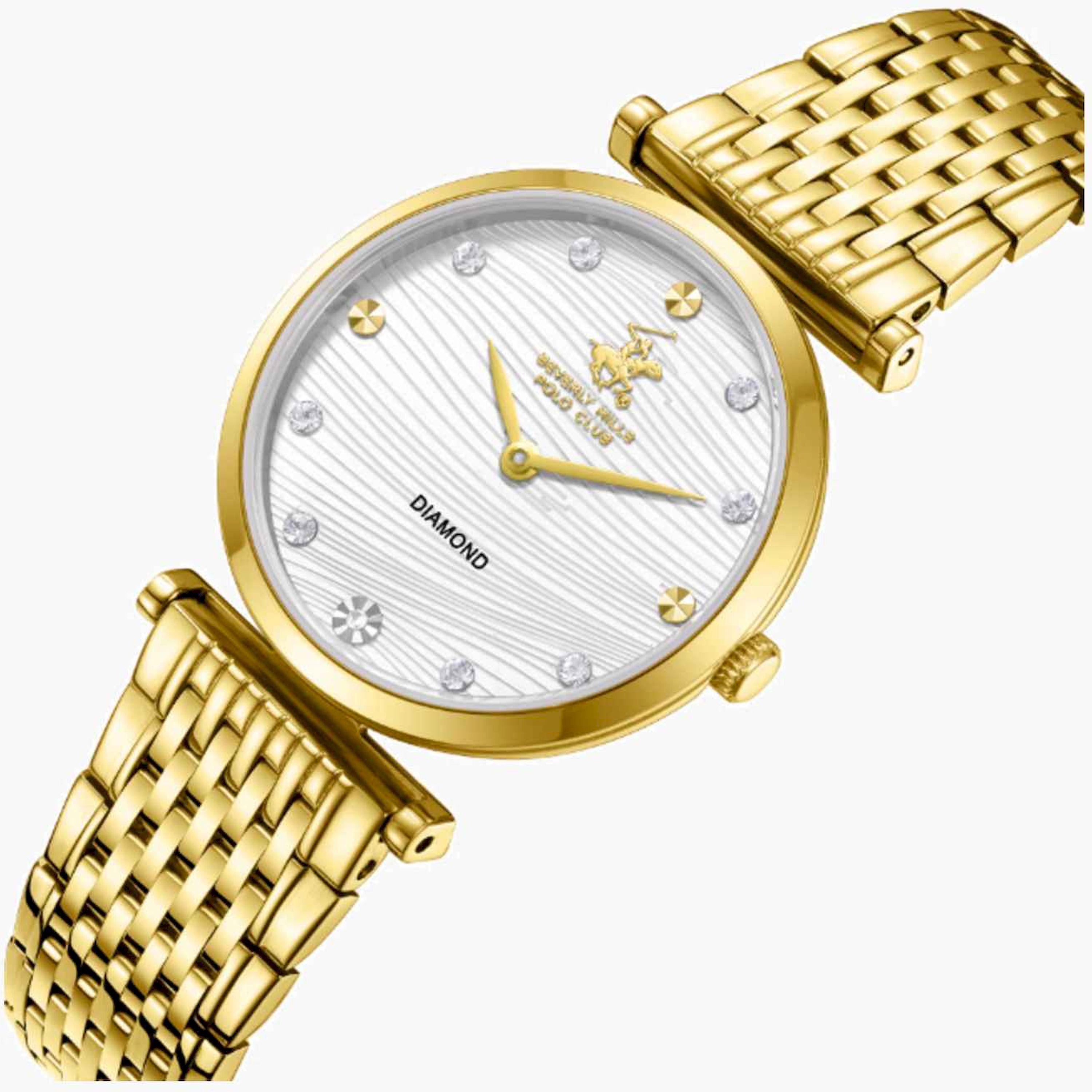 بيفرلي هيلز بولو كلوب- ساعة نسائية تناظرية معدنية لون ذهبي  30مم | BP3737X.130-women-watchesandjewellery-watches-image-2